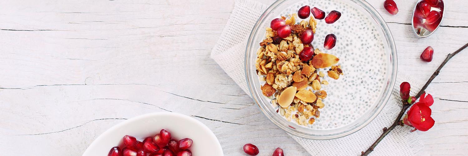 Chiapudding-mit-Granatapfelkernen