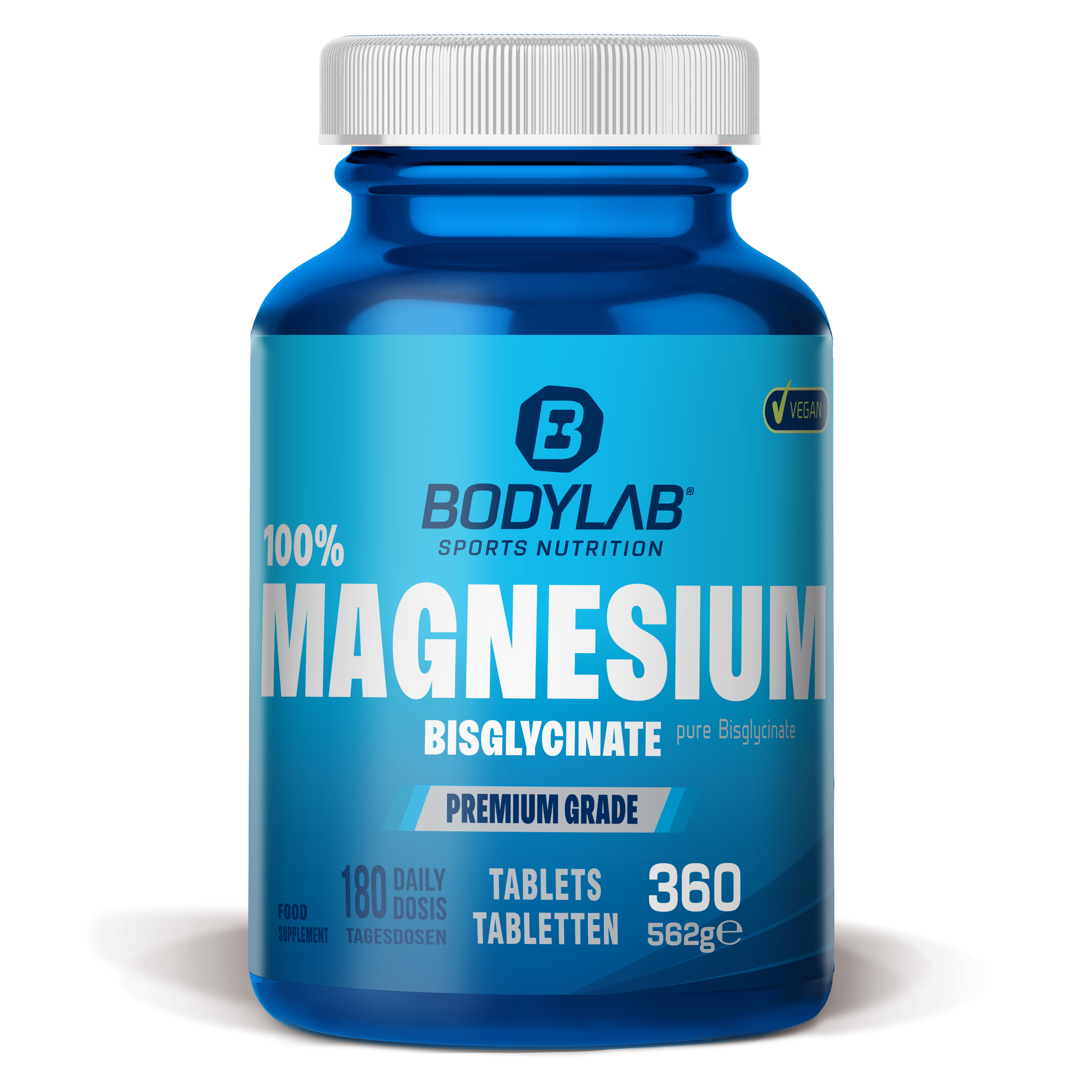 100% Magnesium Bisglycinat (360 Tabletten)