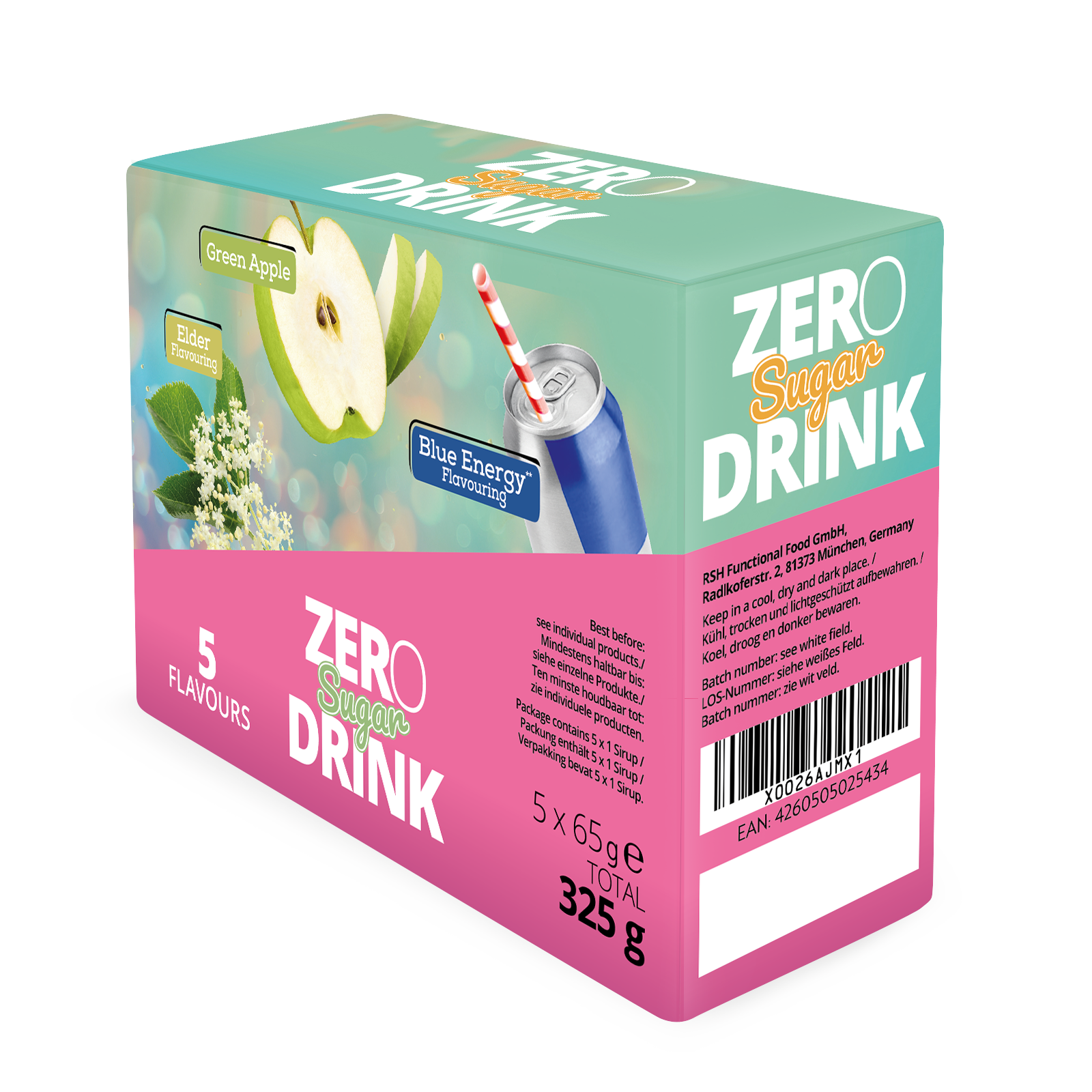 Zero Sugar Sirup - 5er Box (5x65ml)