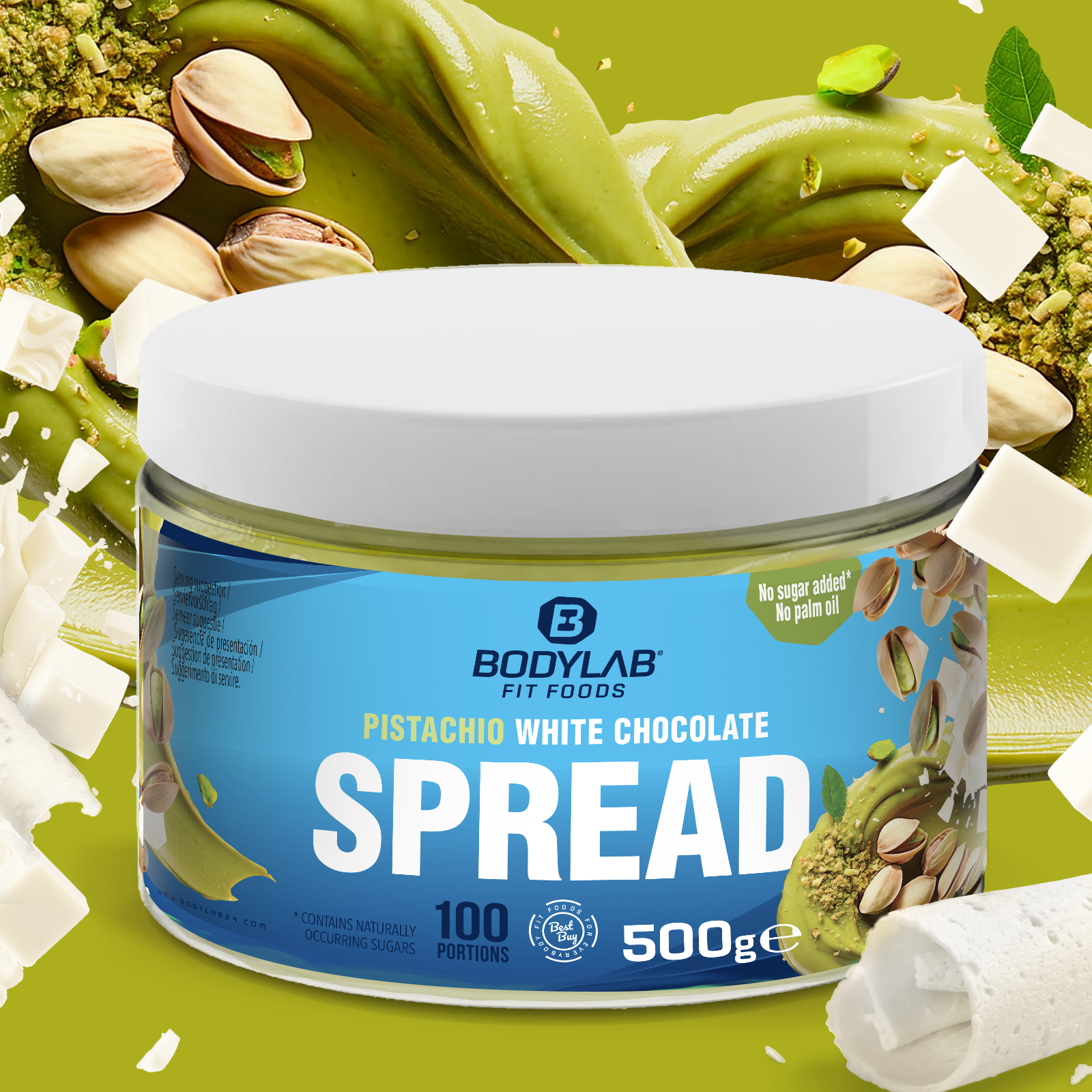 Pistachio White Chocolate Spread (500g)