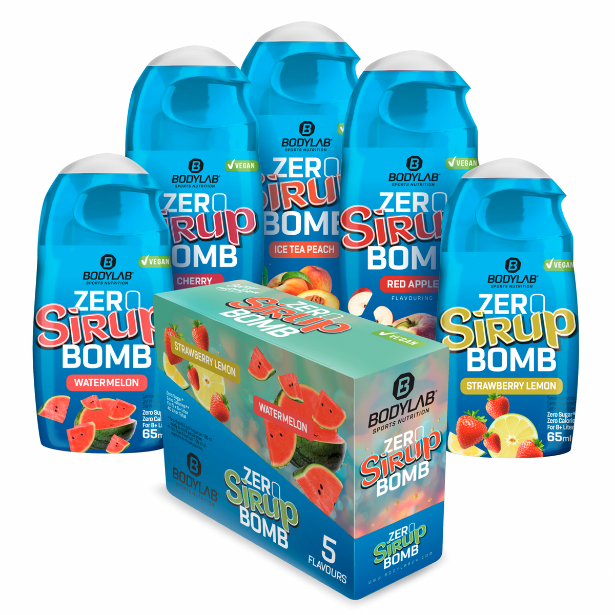 ZERO Sirup BOMB 1.0 - 4.0 Box (5x65ml) Mixed Box 1