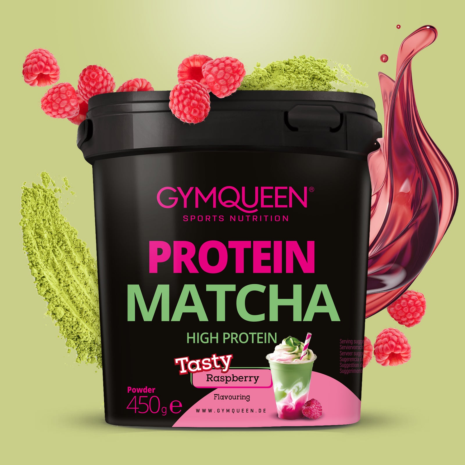 Protein Matcha - 450g - Raspberry
