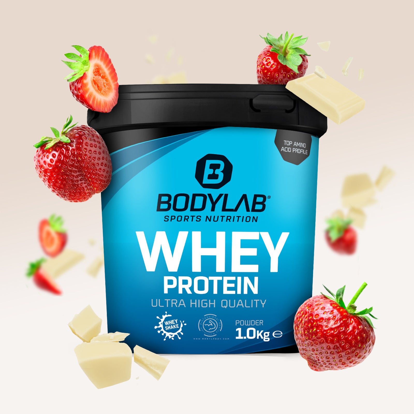 #Geschmack_Chunky Strawberry + white chocolate