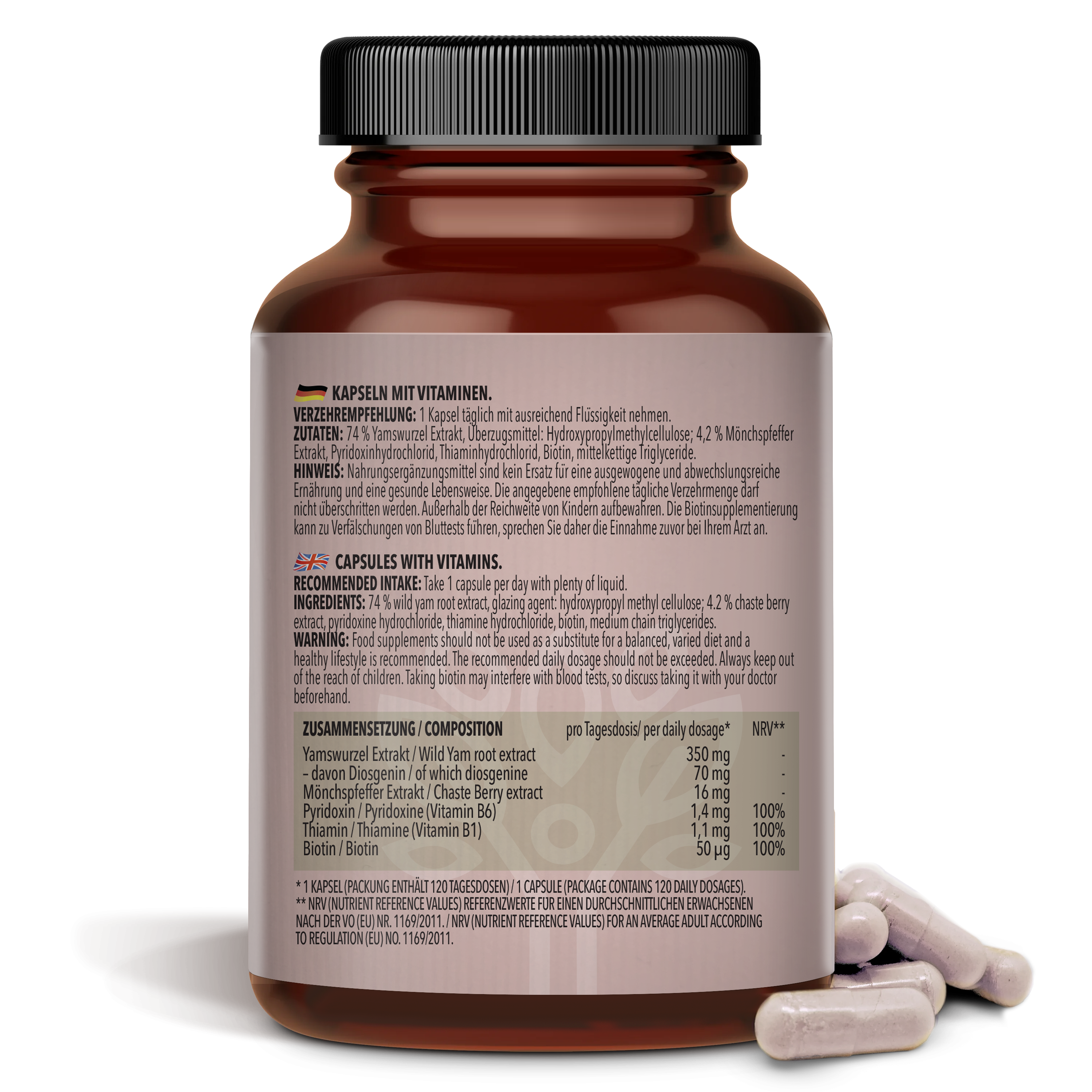 Mönchspfeffer + Yamswurzel (120 Kapseln)