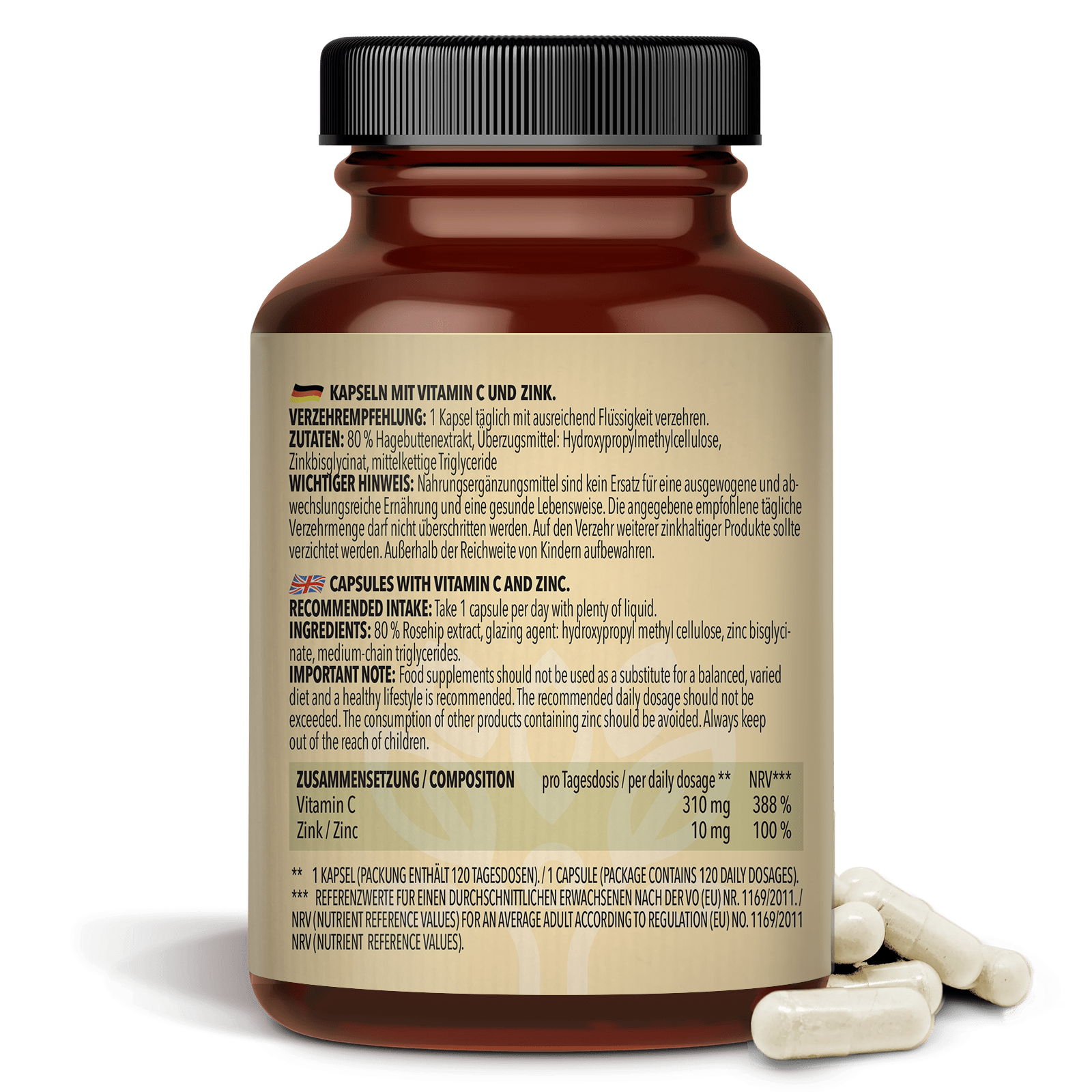 2 x Vitamin C + Zink (2 x 120 Kapseln)