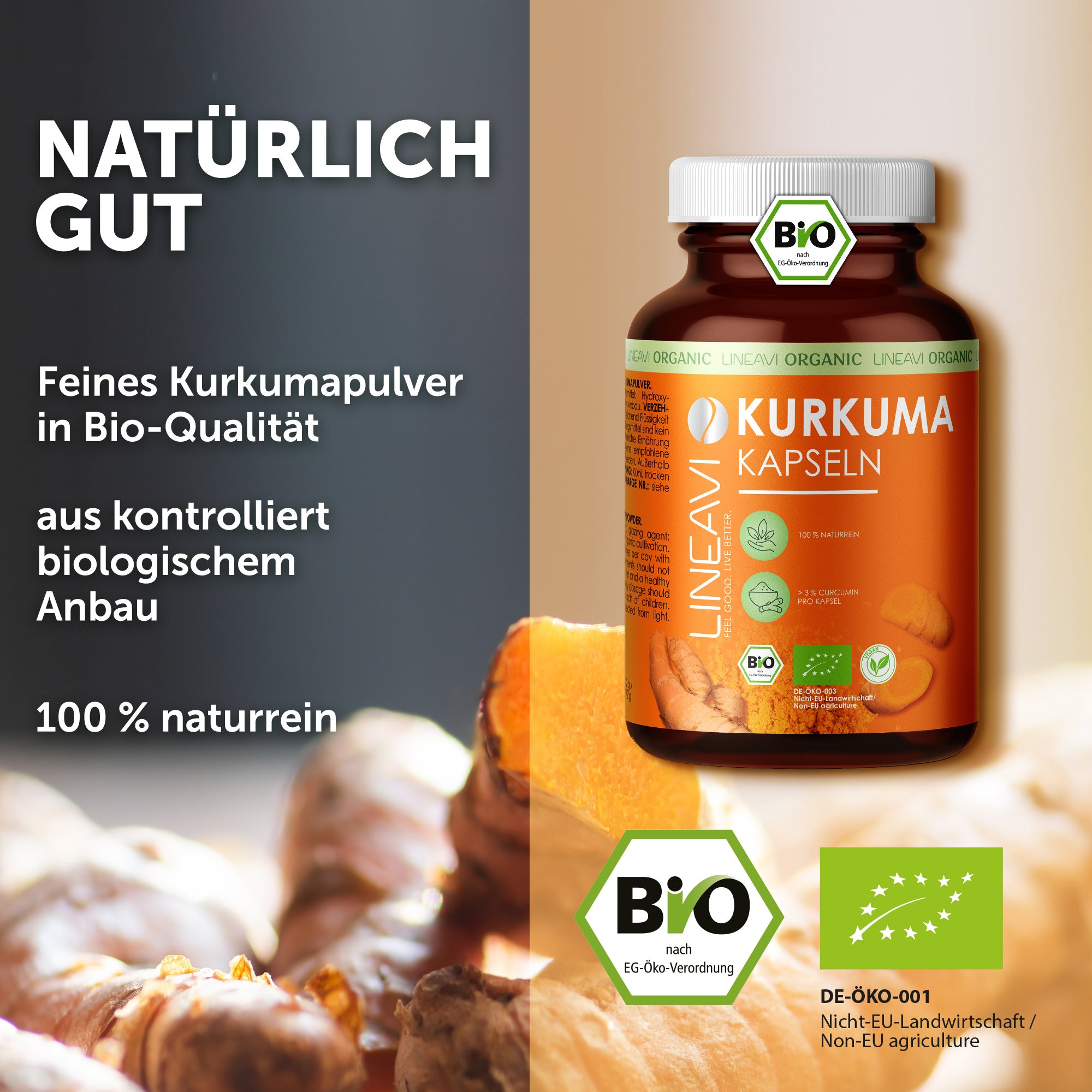 Doppelpack: Kurkuma Kapseln bio (2x180 Kapseln)