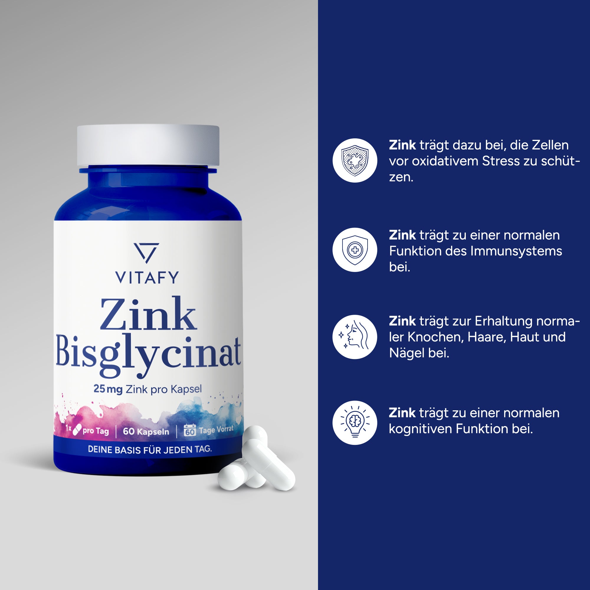 Zink Bisglycinat (60 Kapseln)