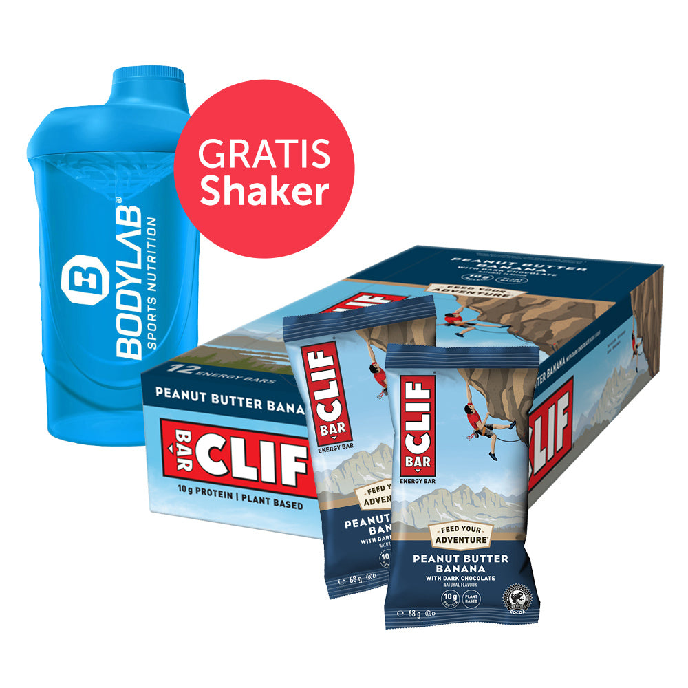 Clif Bar (12x68g) + Bodylab 24 Shaker gratis