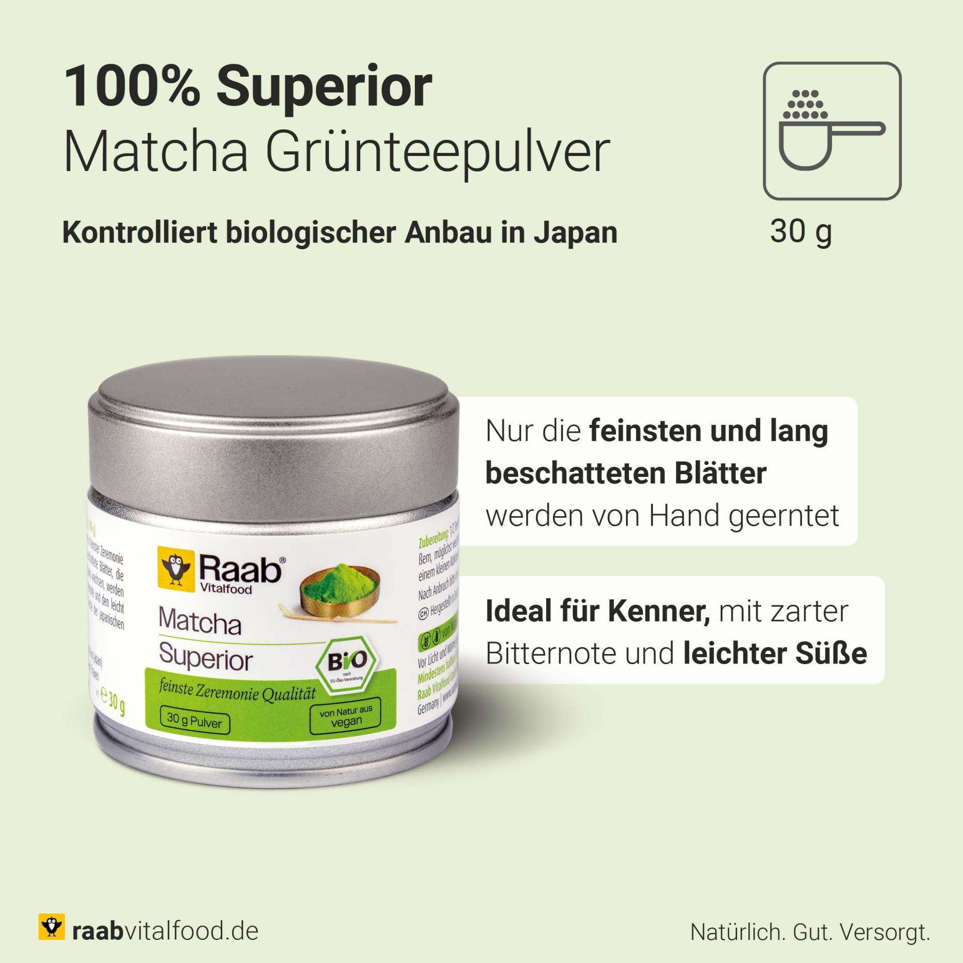 Bio Matcha Premium Pulver (30g)