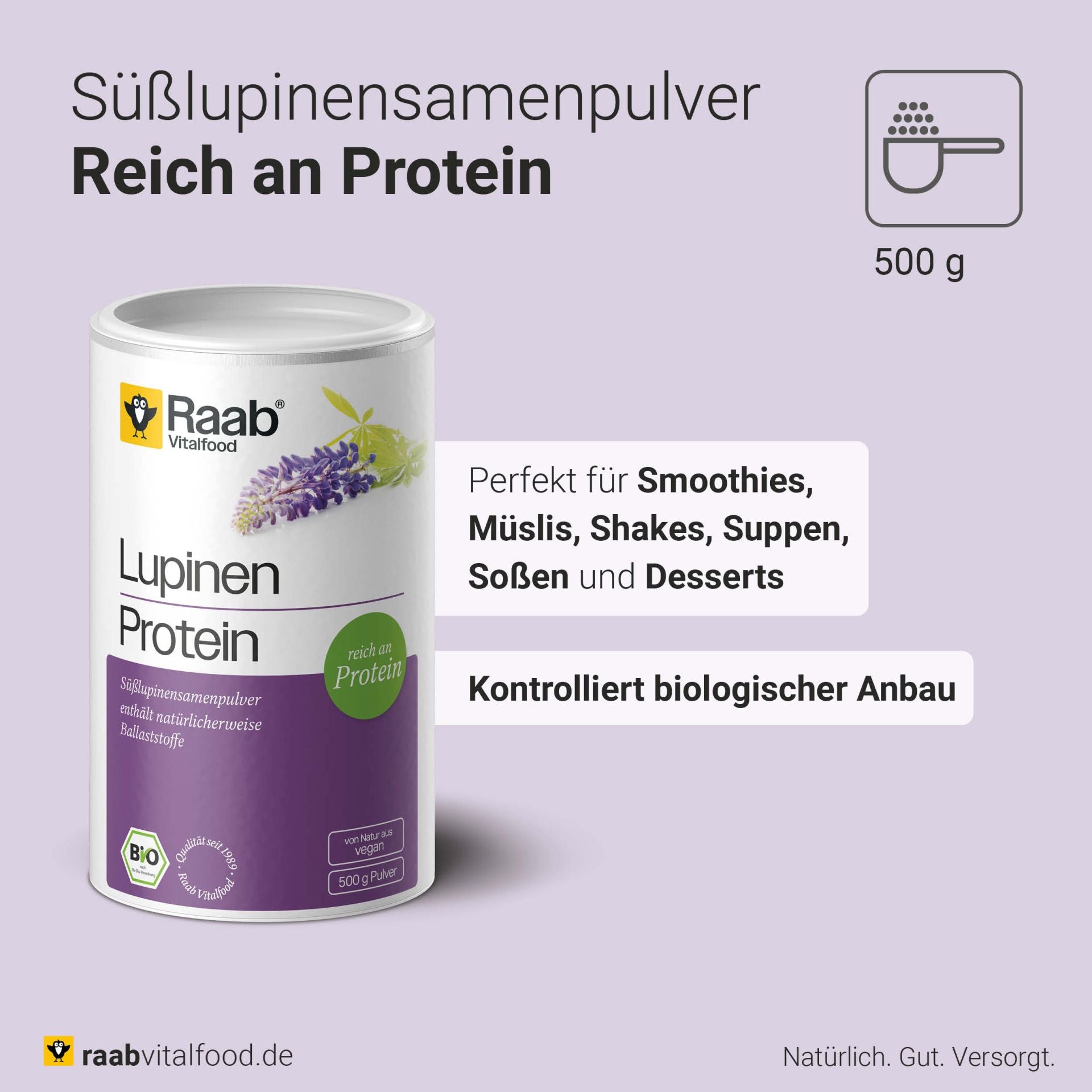 Bio Lupinen Protein Pulver (500g)
