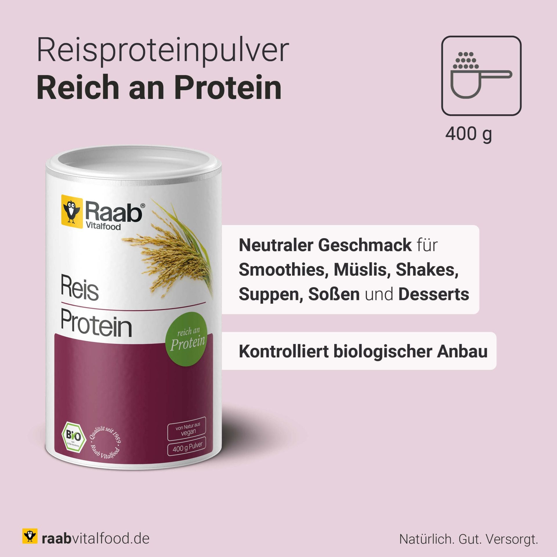 Bio Reis Protein Pulver (400g)