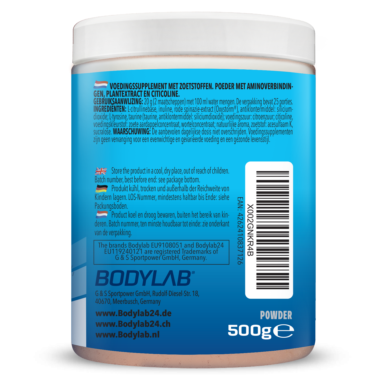 Alpha Storm - OXYSTORM® Pre Workout Blood Orange (500g)