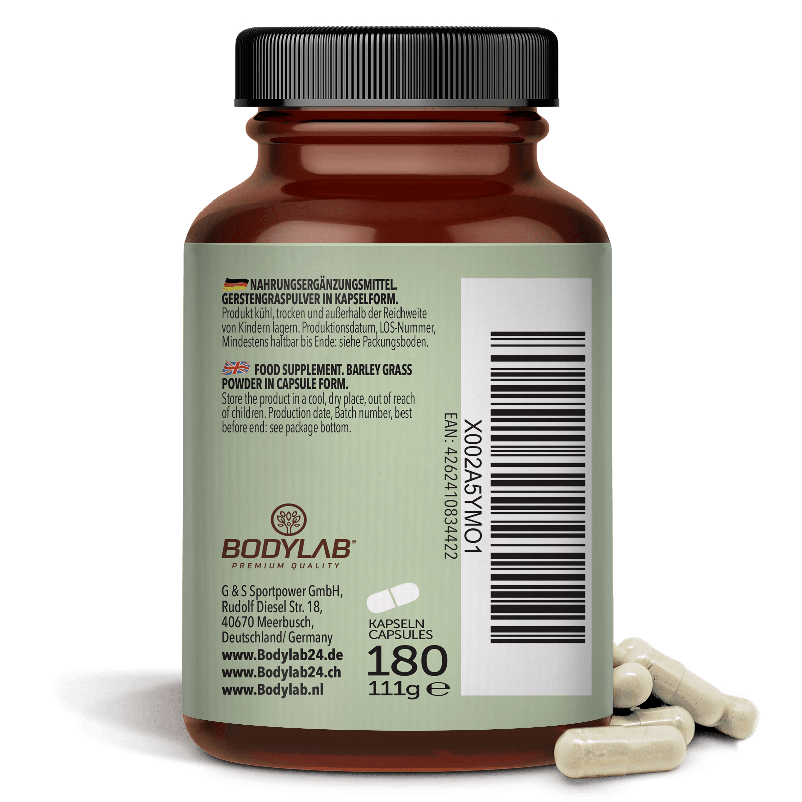 3 x Gerstengras in Kapselform (3 x 180 Kapseln)