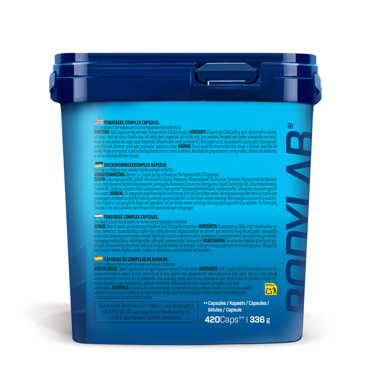 BIG PACK Testo Extreme 2.0 - neue Formel (420 Kapseln)