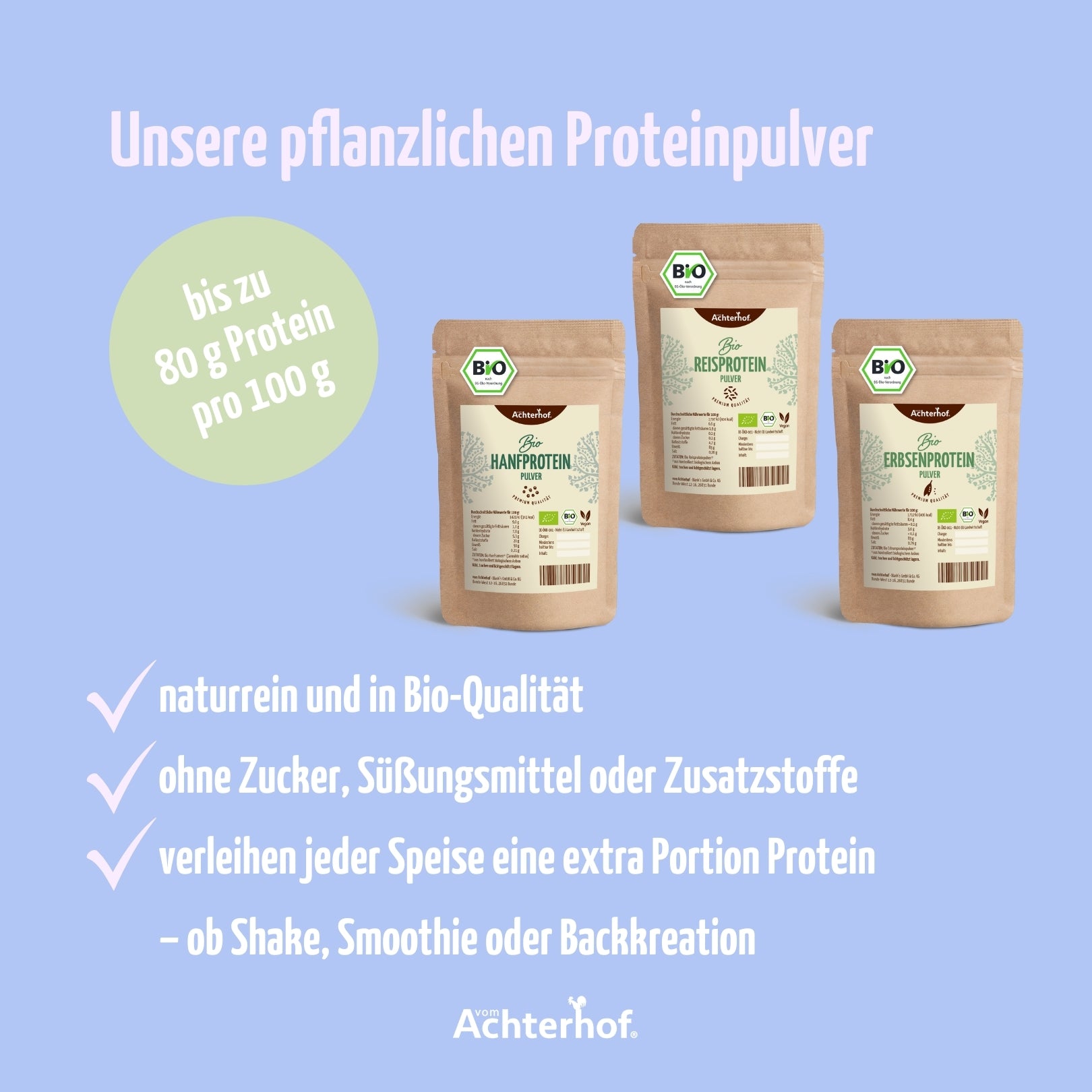 Reisprotein Pulver Bio (1000g)