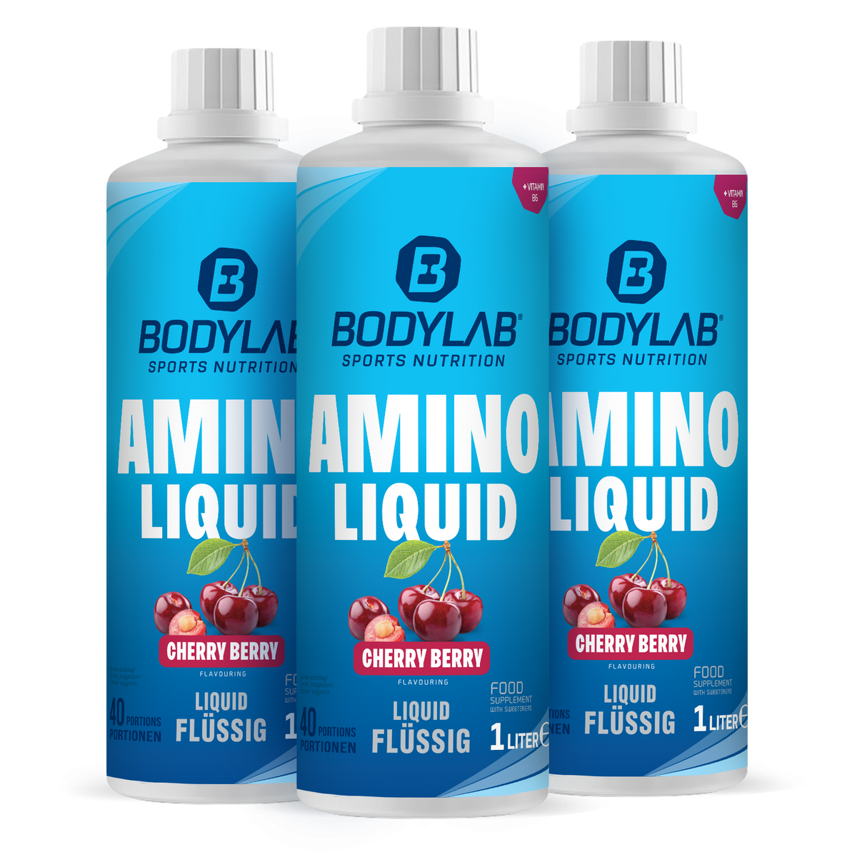 3 x Amino Liquid Cherry Berry (1000ml)
