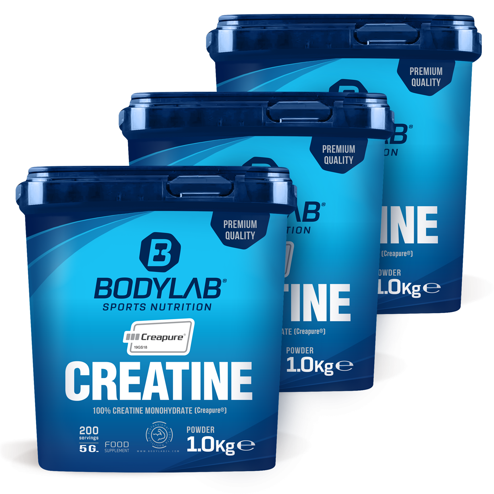 3 x Creatine (Creapure®) (3 x 1000g)