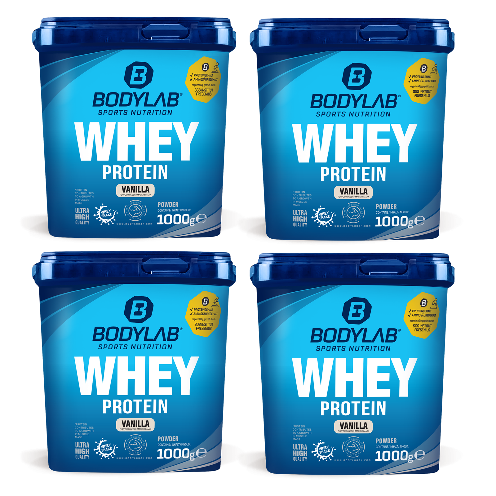 4x Whey Protein (4x1000g)