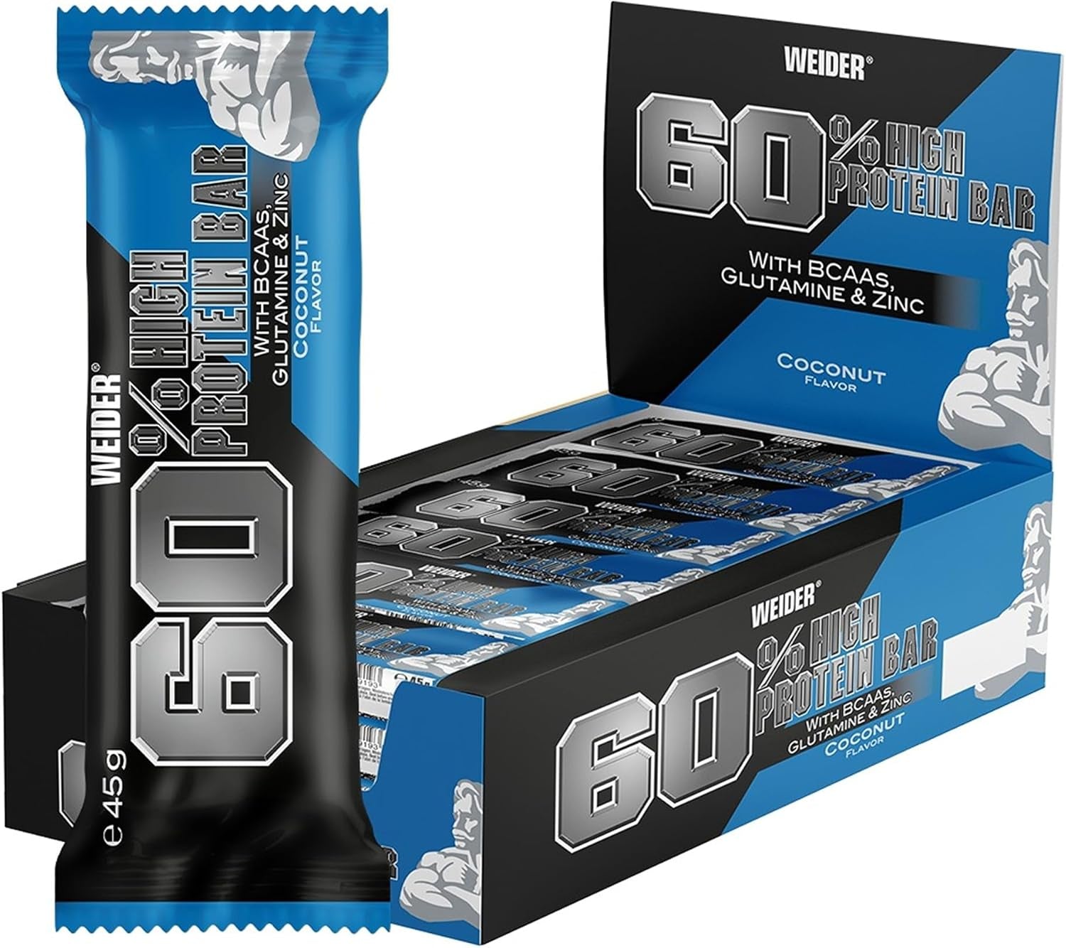 60% Protein Bar (24x45g) Coconut
