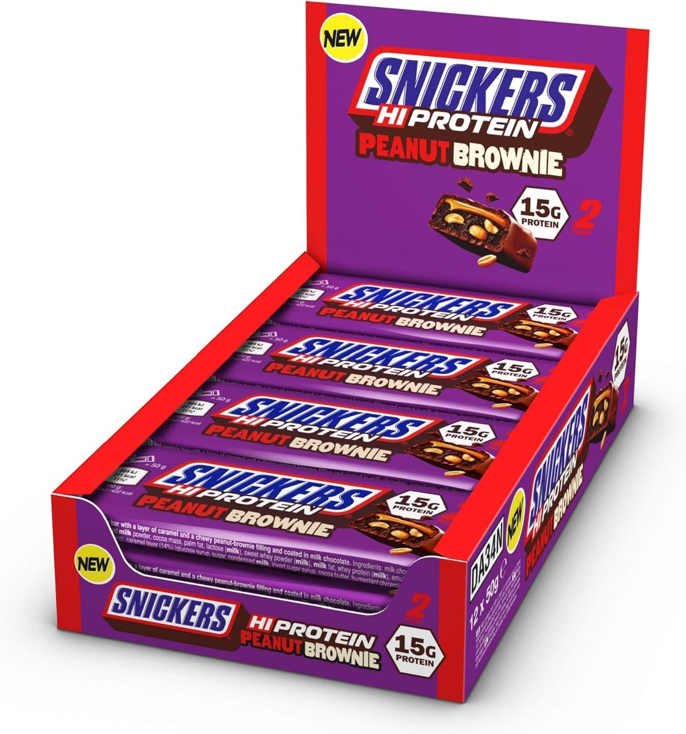 Snickers High Protein Bar Peanut Brownie (12x50g)