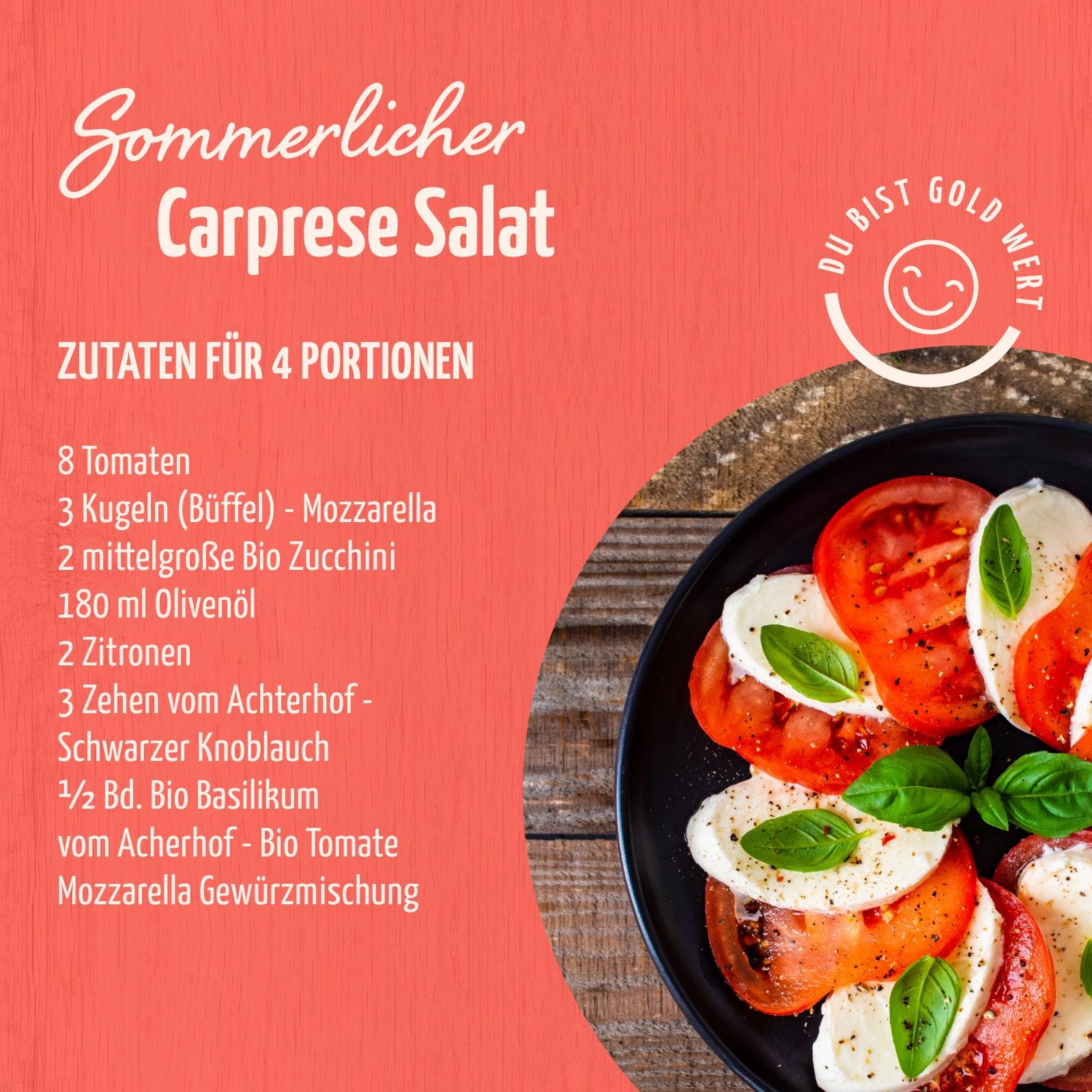 Tomate Mozzarella Gewürzzubereitung Bio (100g)