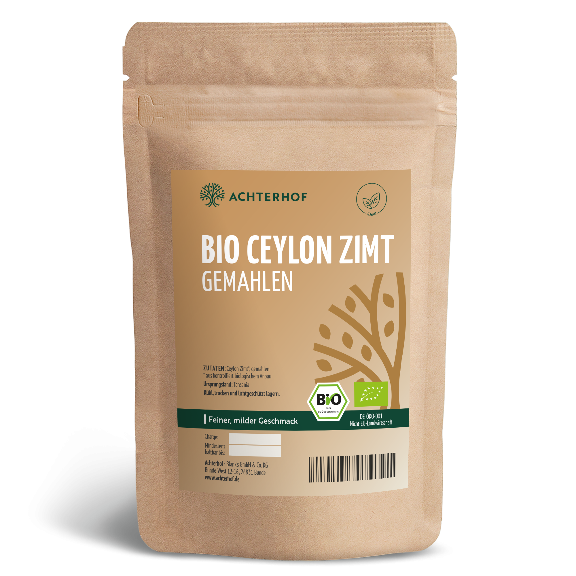 Bio Ceylon Zimt gemahlen (250g)