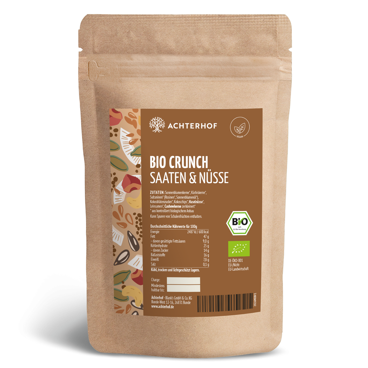 Bio Crunch Saaten & Nüsse (100g)
