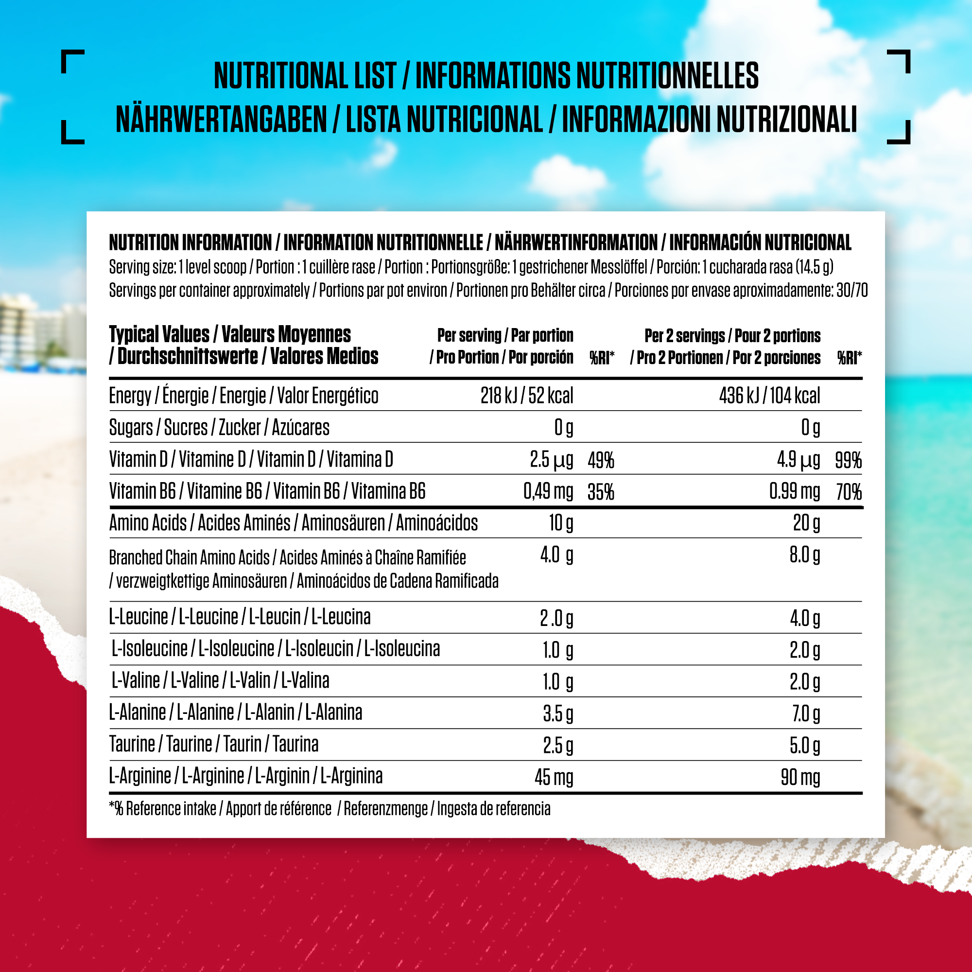 Amino X Aminosäuren BCAA (1000g)