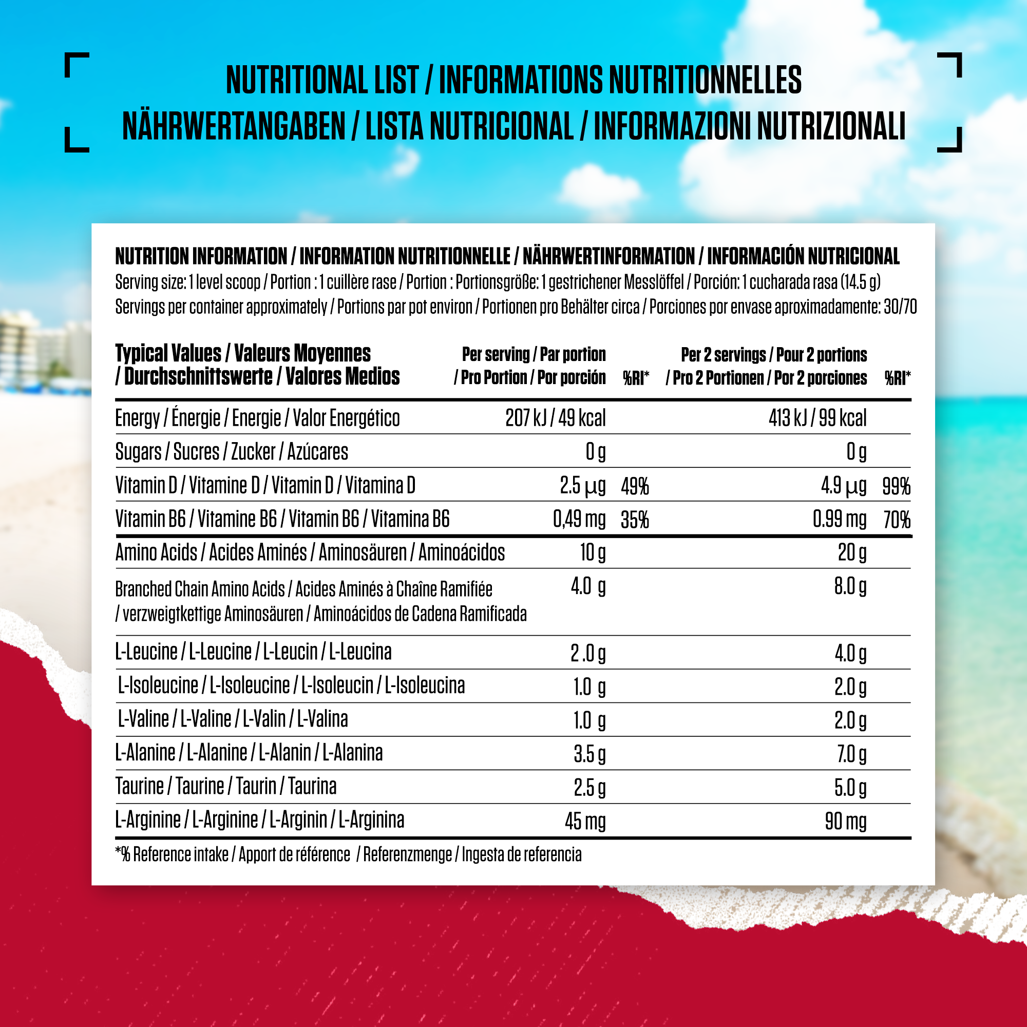 Amino X Aminosäuren BCAA (1000g)