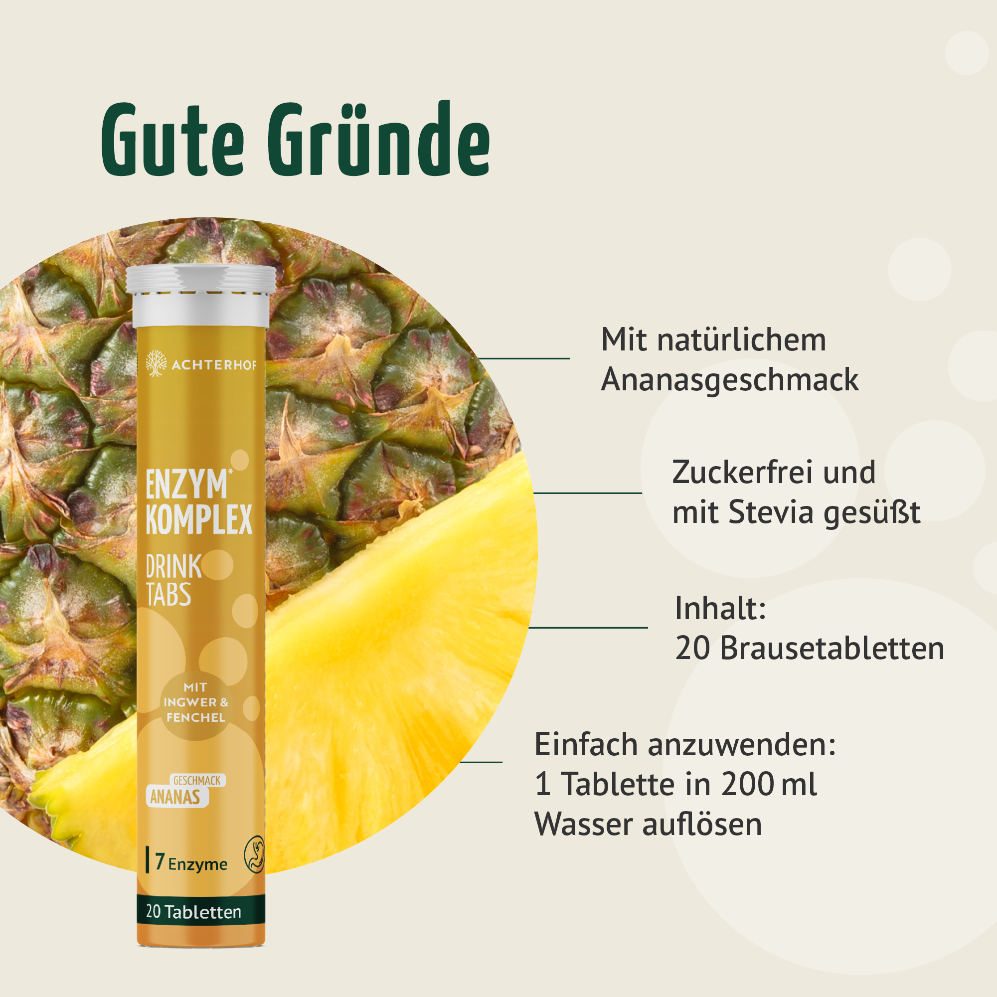 Enzymkomplex Drink Tabs (20 Tabletten)