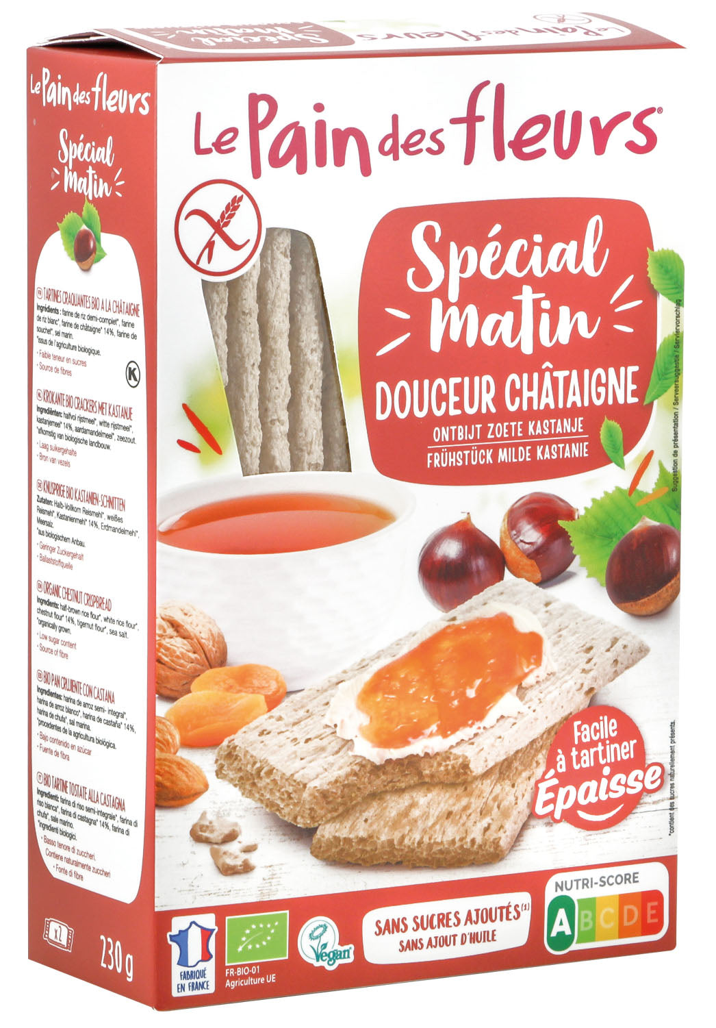 Frühstücks-Schnitten Kastanien bio (230g)