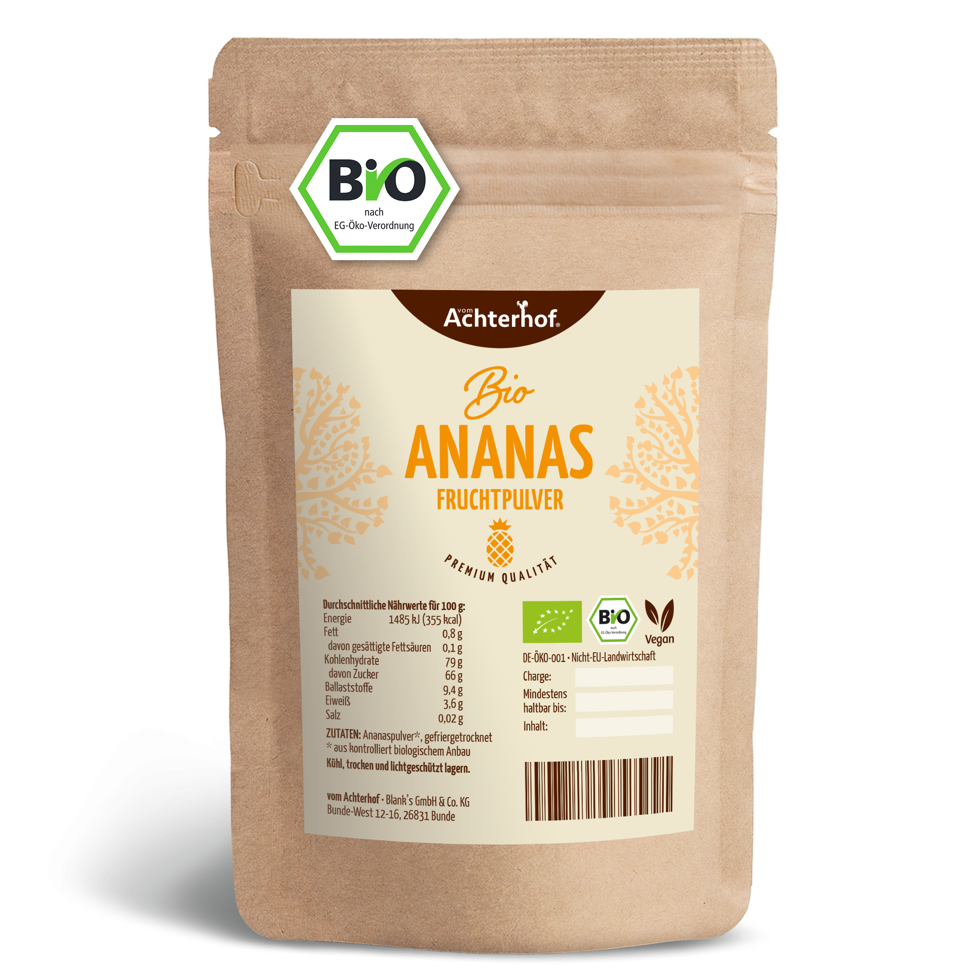 Bio Ananas Fruchtpulver (250g)
