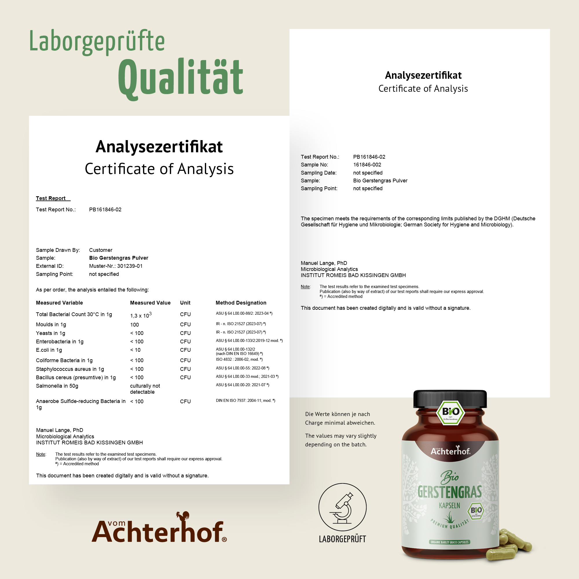 Gerstengras Kapseln Bio (180 Kapseln)