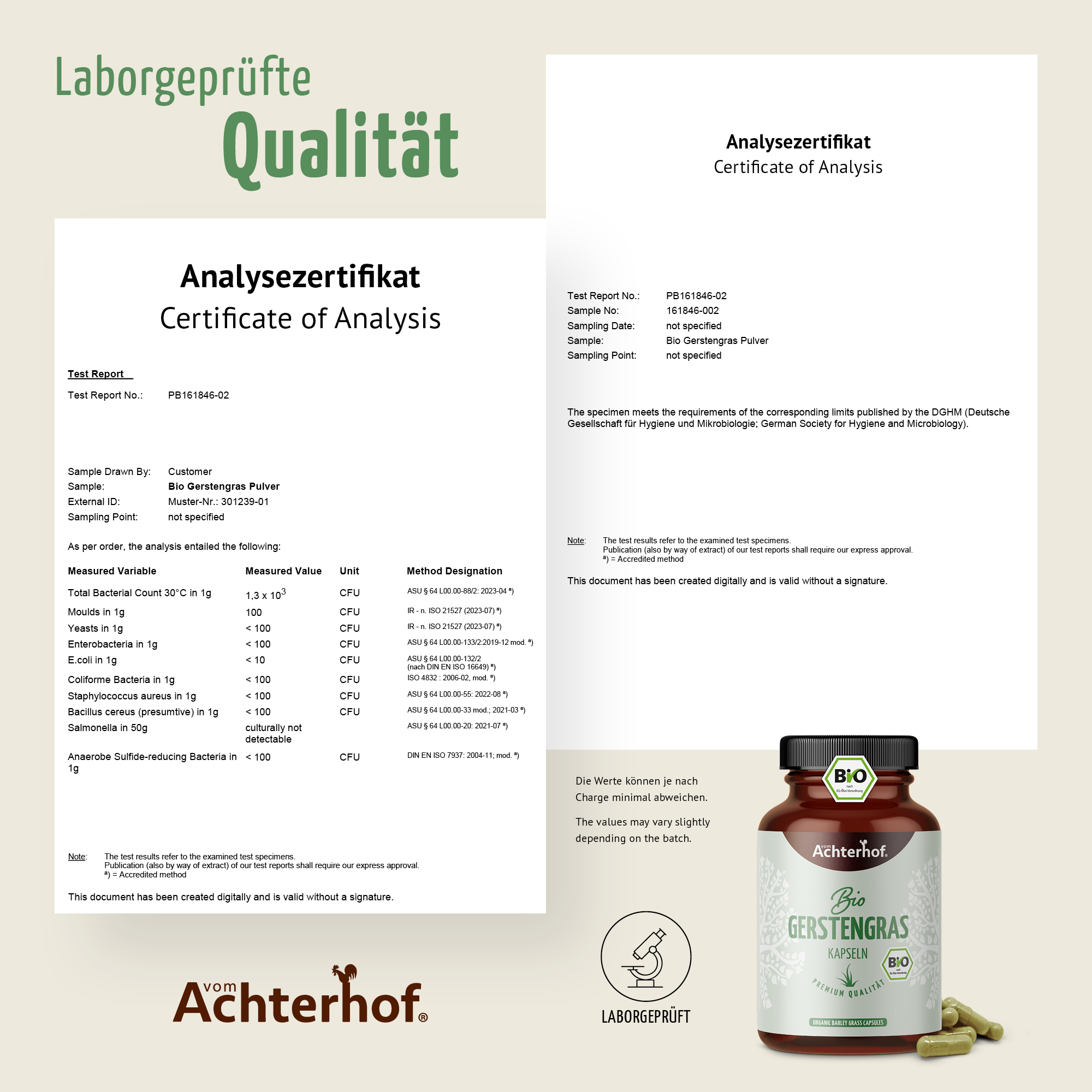 Gerstengras Kapseln Bio (180 Kapseln)