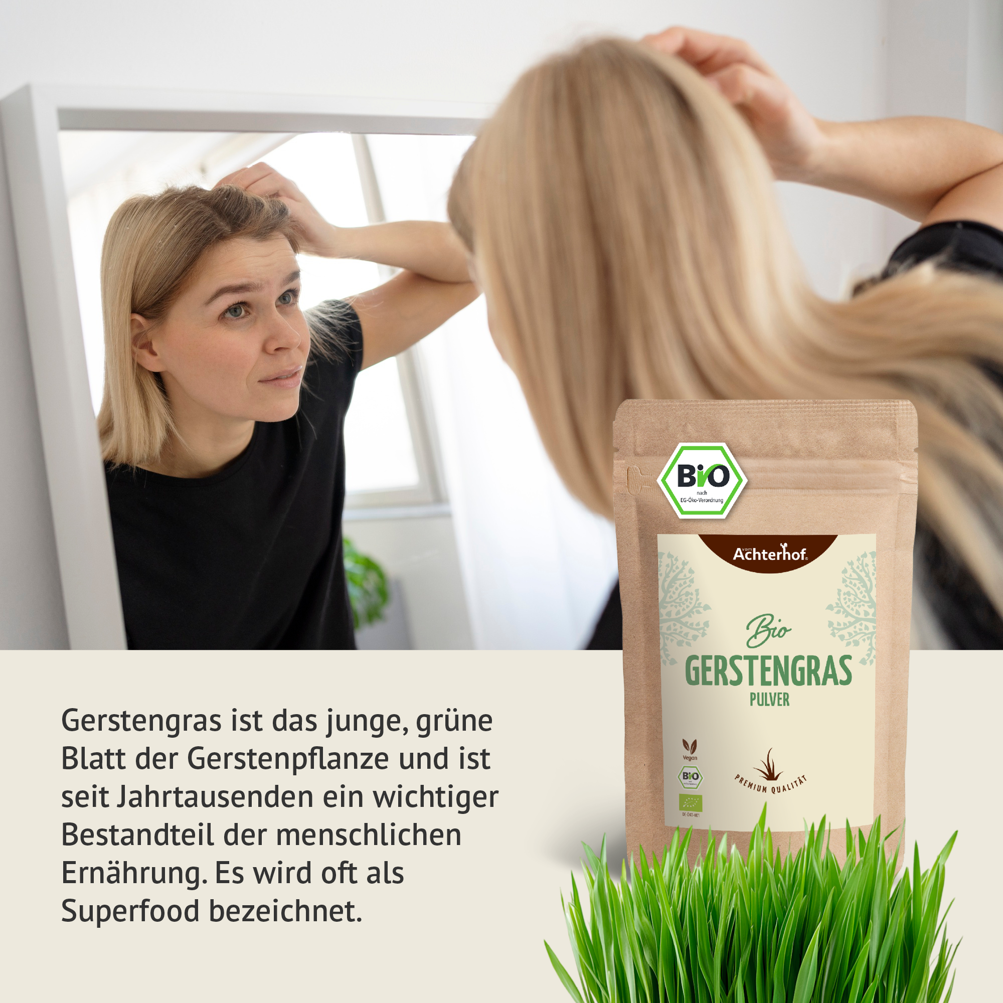 Gerstengras Pulver Bio (500g)