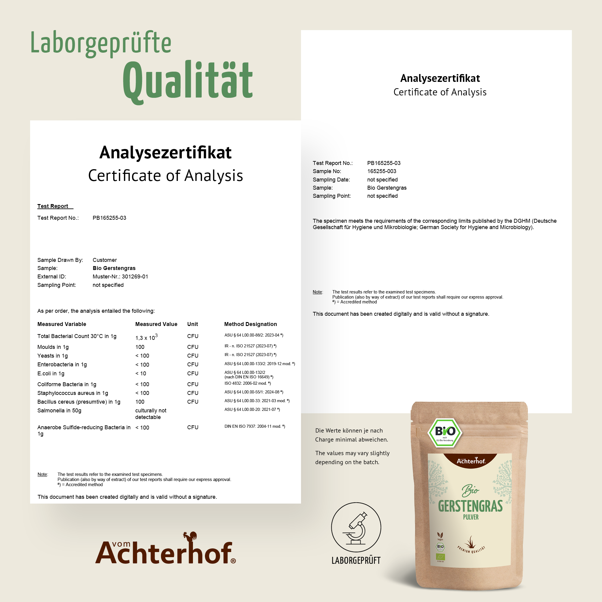 Gerstengras Pulver Bio (500g)