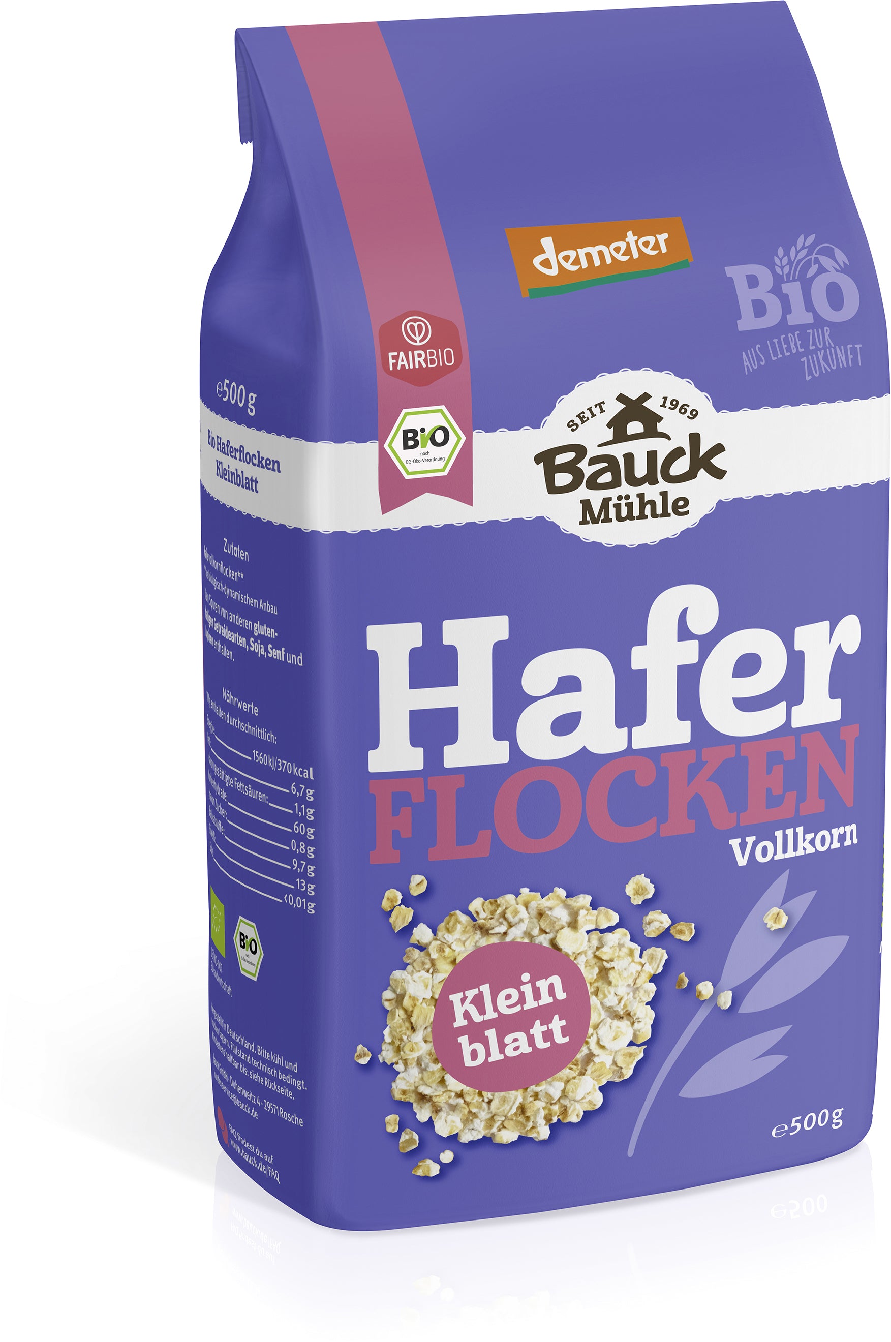 Haferflocken Kleinblatt bio (500g)