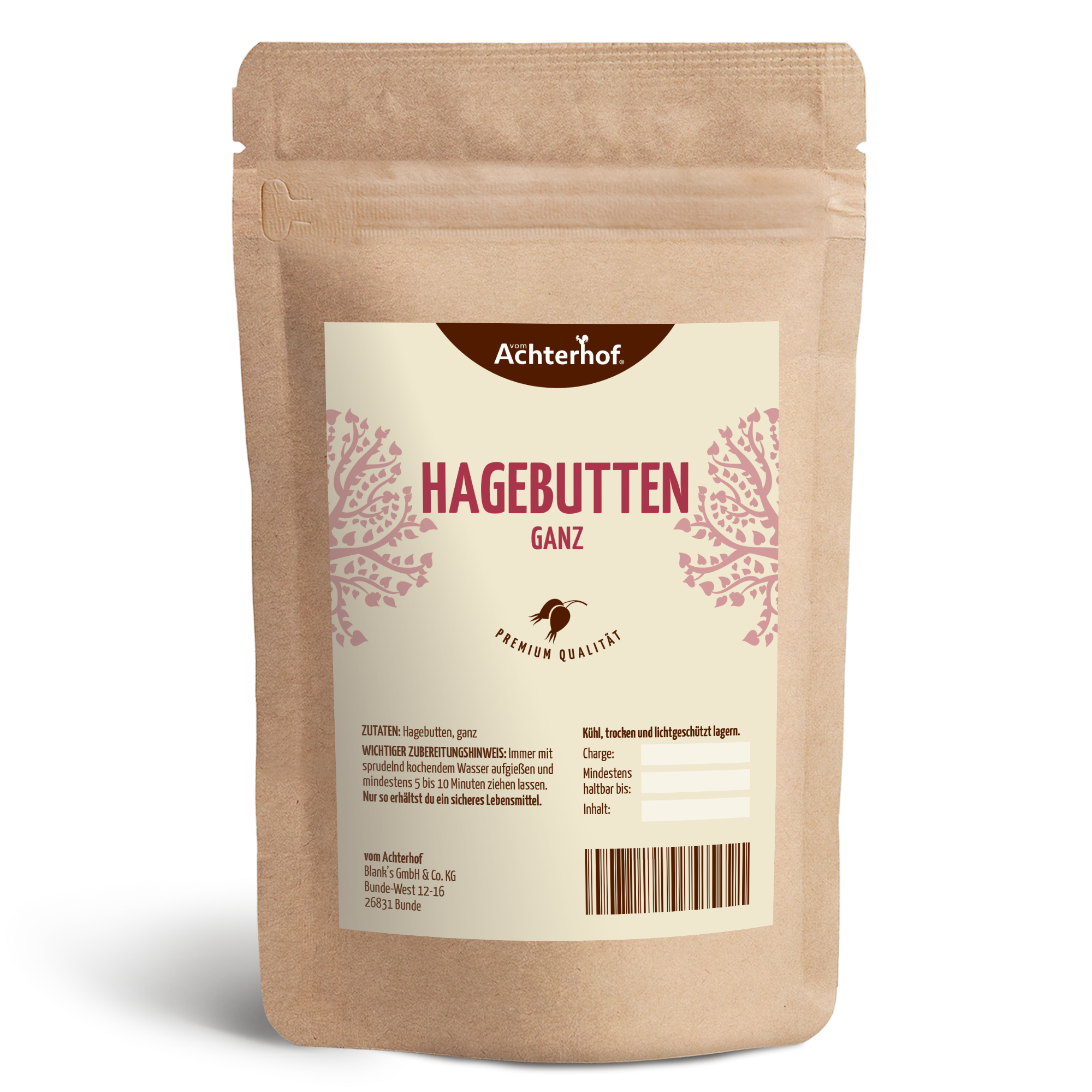 Hagebutten ganz getrocknet (1000g)