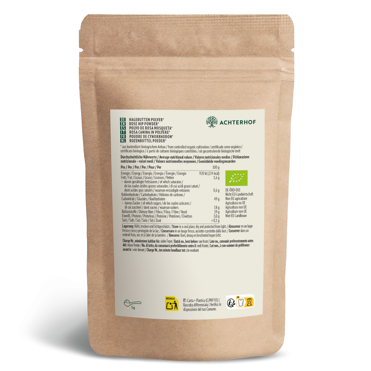 Hagebuttenpulver Bio (500g)