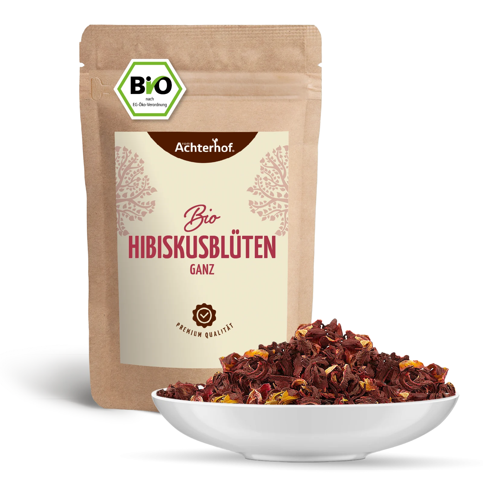 Hibiskusblüten ganz / getrocknet Bio (250g)