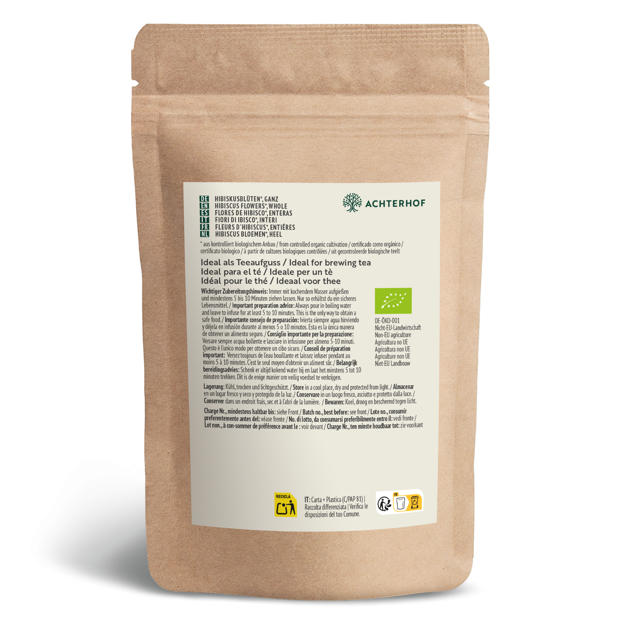Hibiskusblüten ganz / getrocknet Bio (250g)