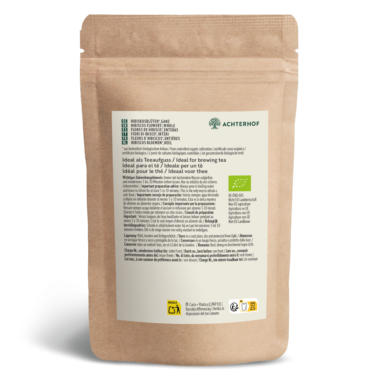 Bio Hibiskusblüten ganz (500g)