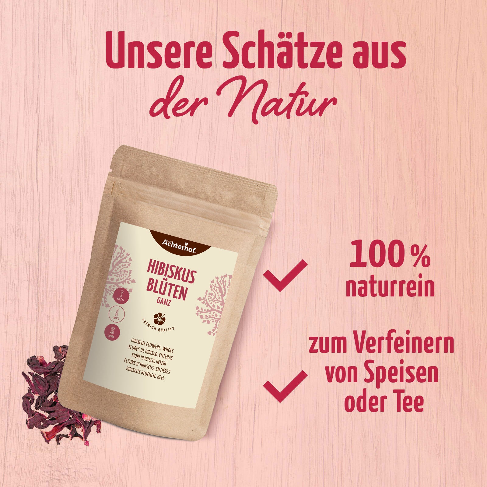 Hibiskusblüten ganz (500g)