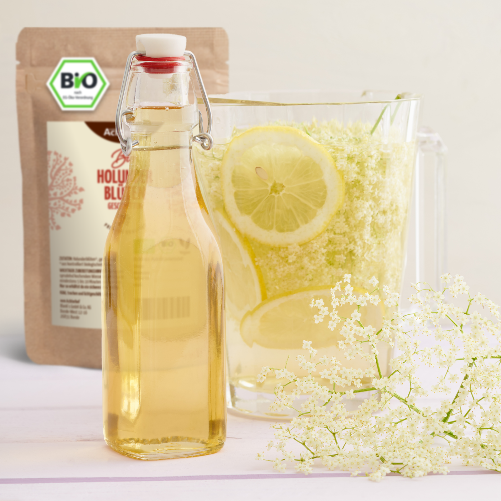 Holunderblüten geschnitten Bio (100g)