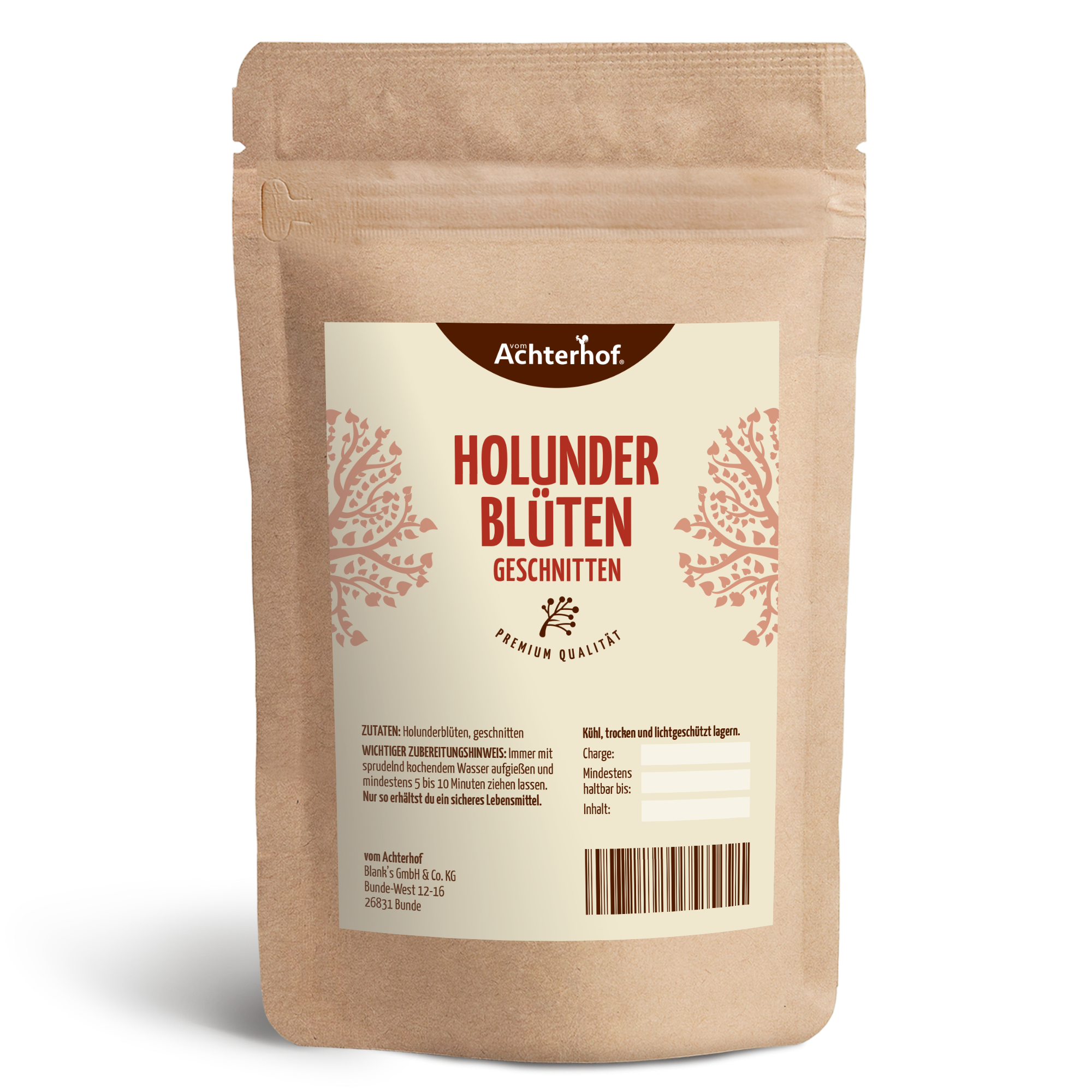 Holunderblüten geschnitten (500g)