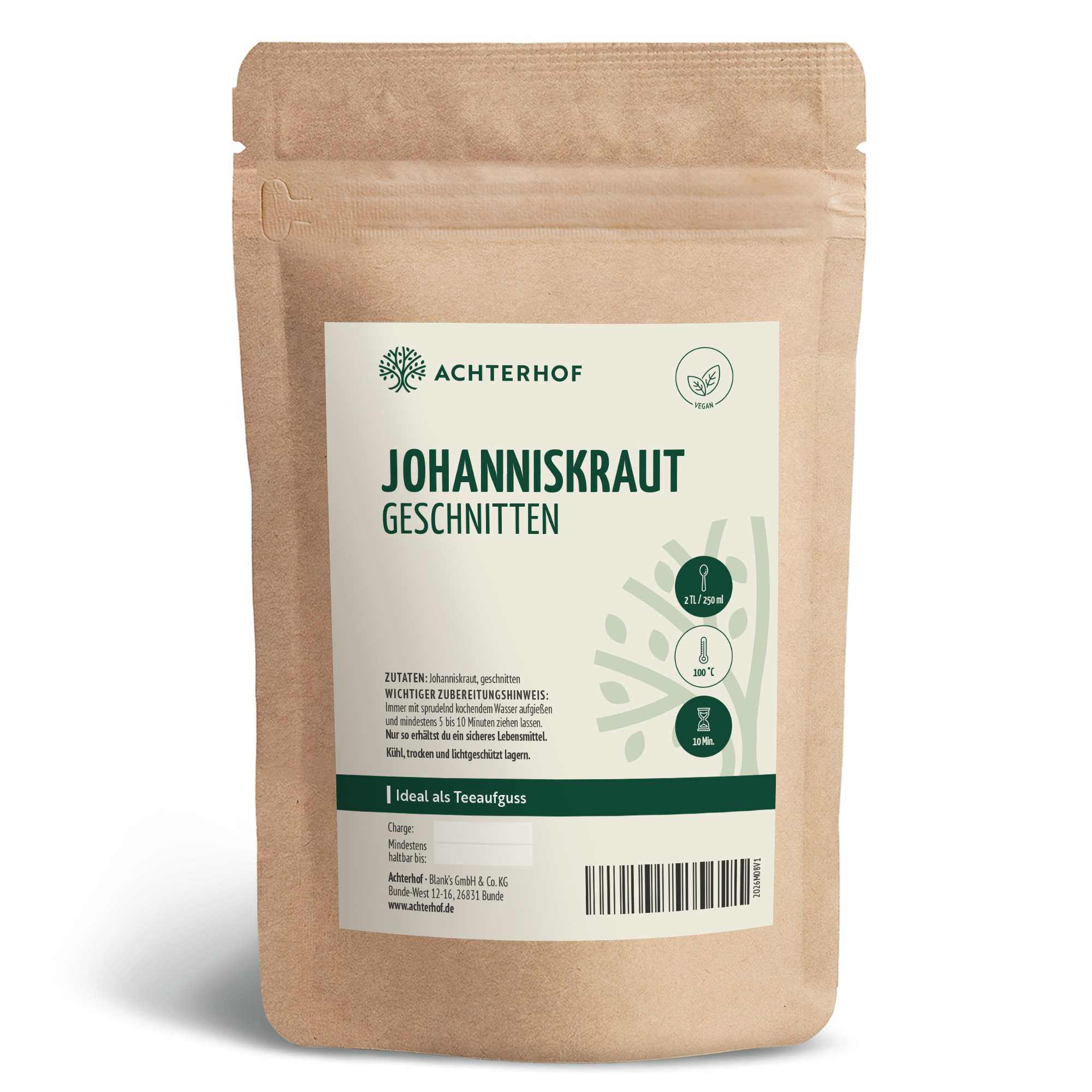 Johanniskraut geschnitten (500g)