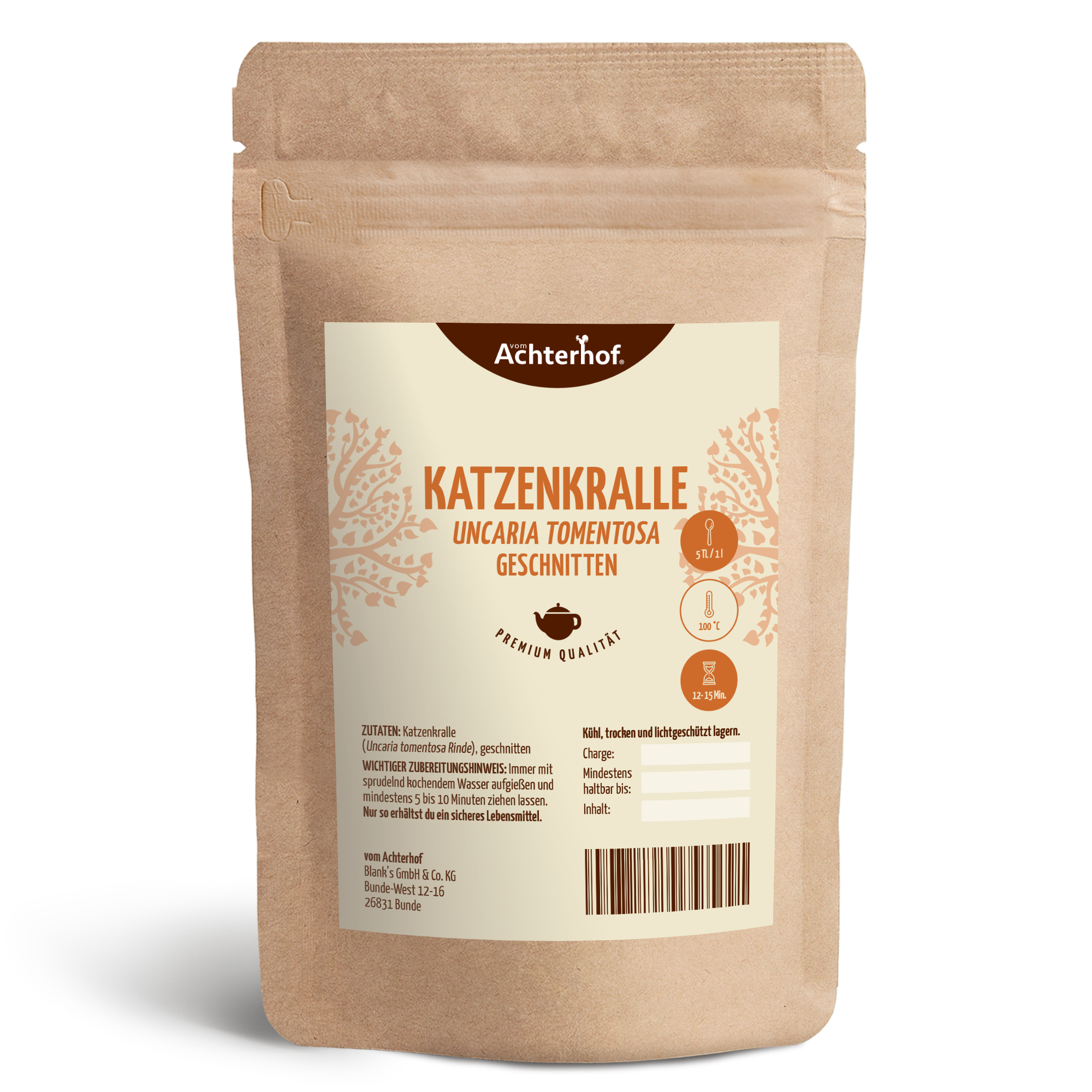 Katzenkralle Tee (Uncaria Tomentosa) geschnitten (500g)