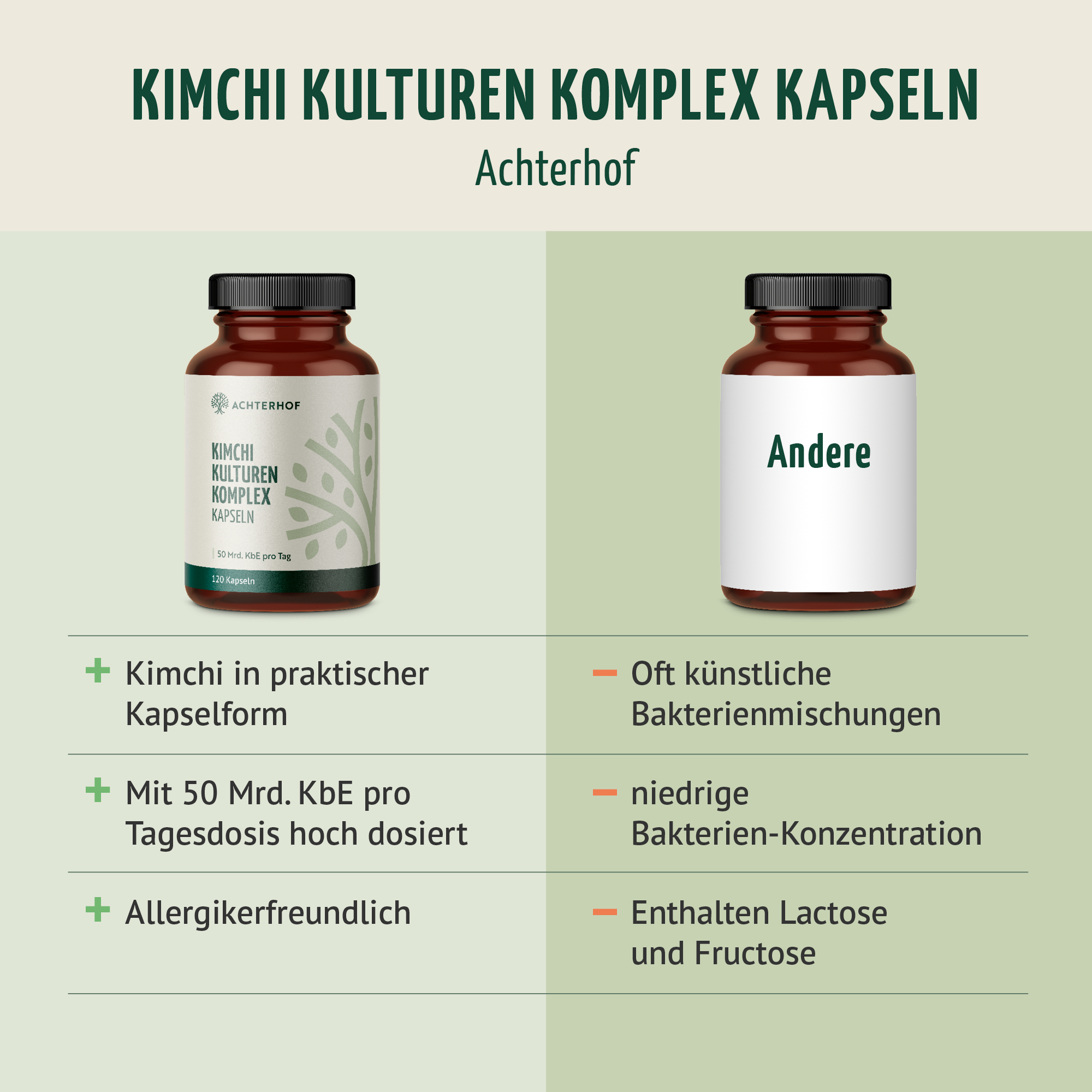 Kimchi Kulturen Komplex (120 Kapseln)