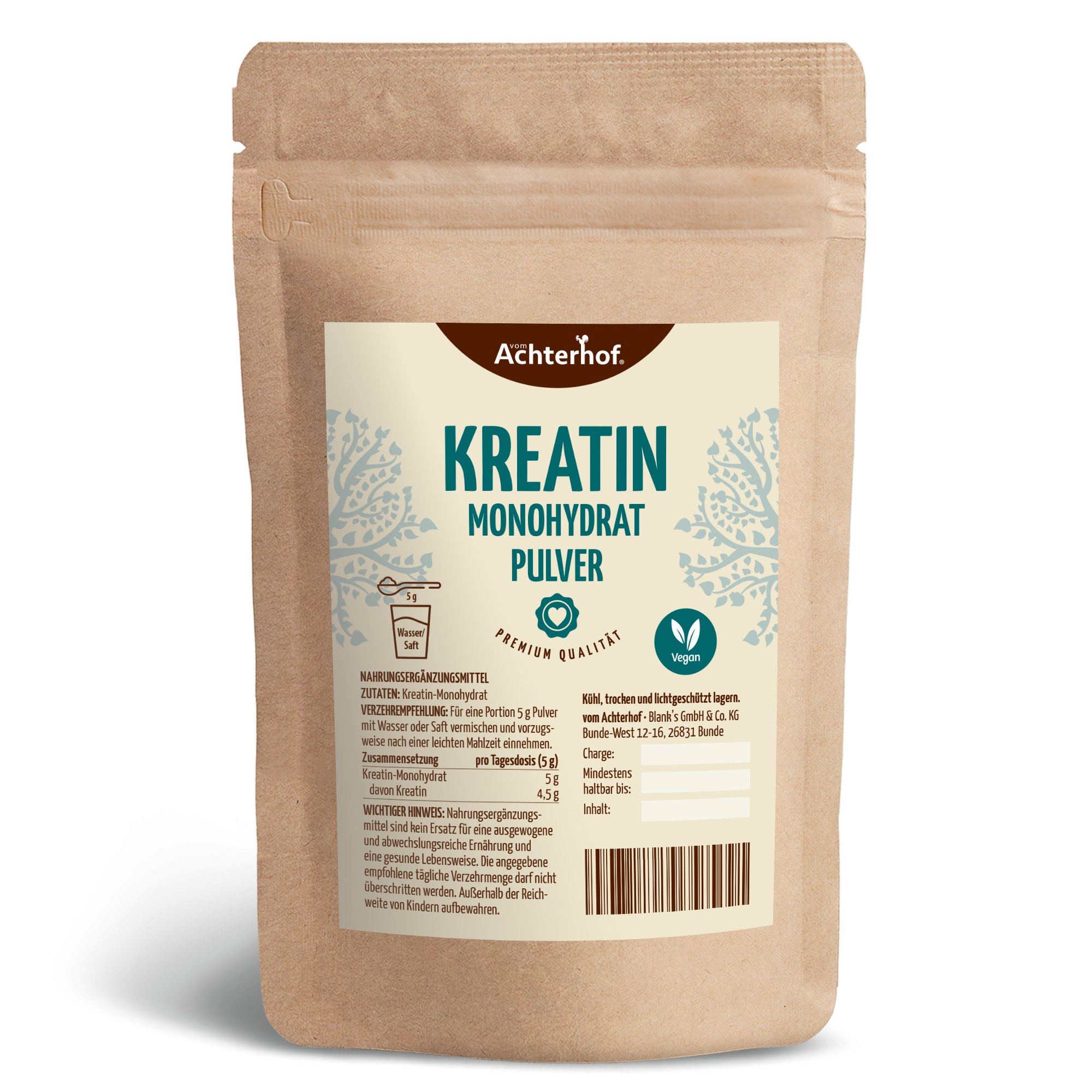 Kreatin Monohydrat Pulver (250g)