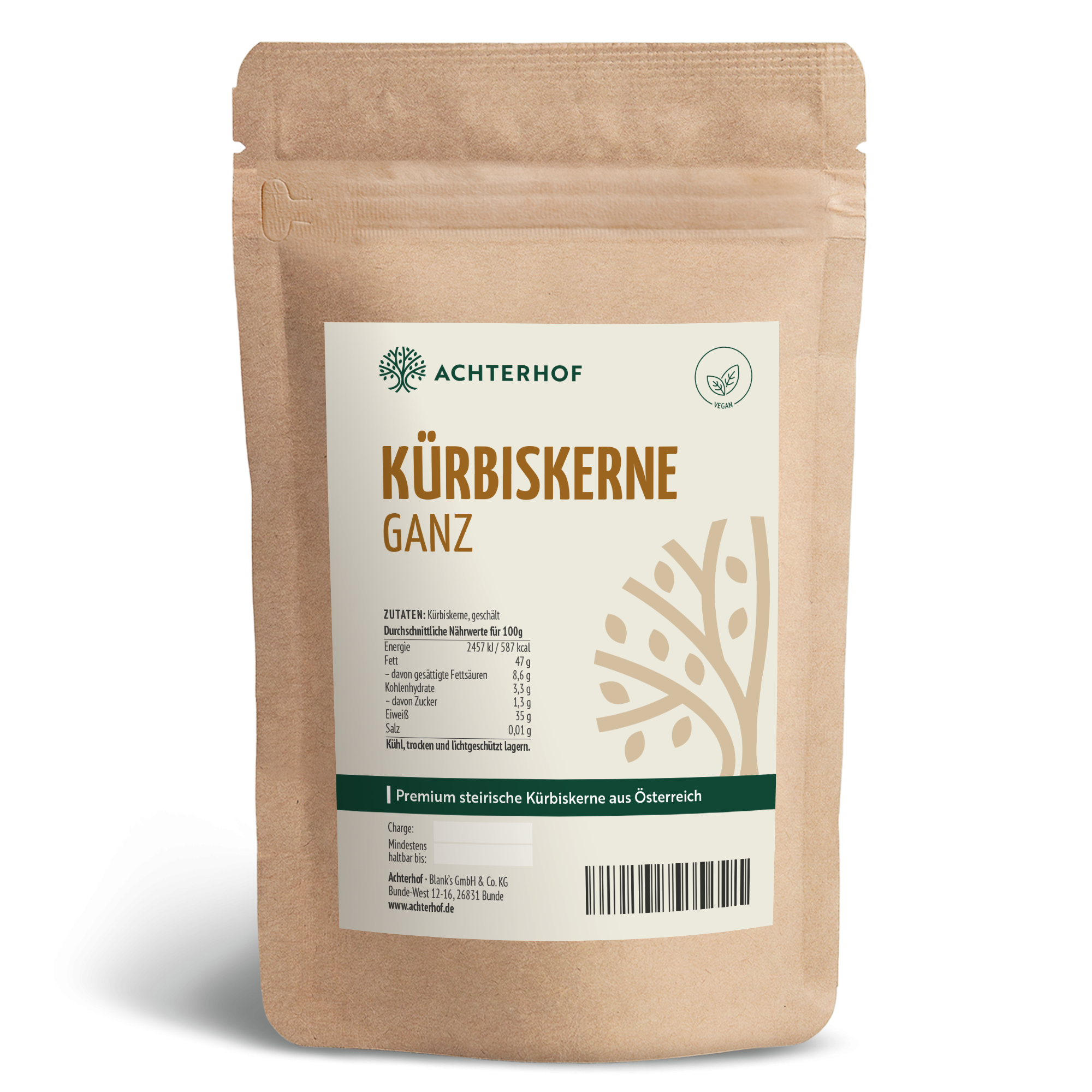 Premium steirische Kürbiskerne geschält (500g)
